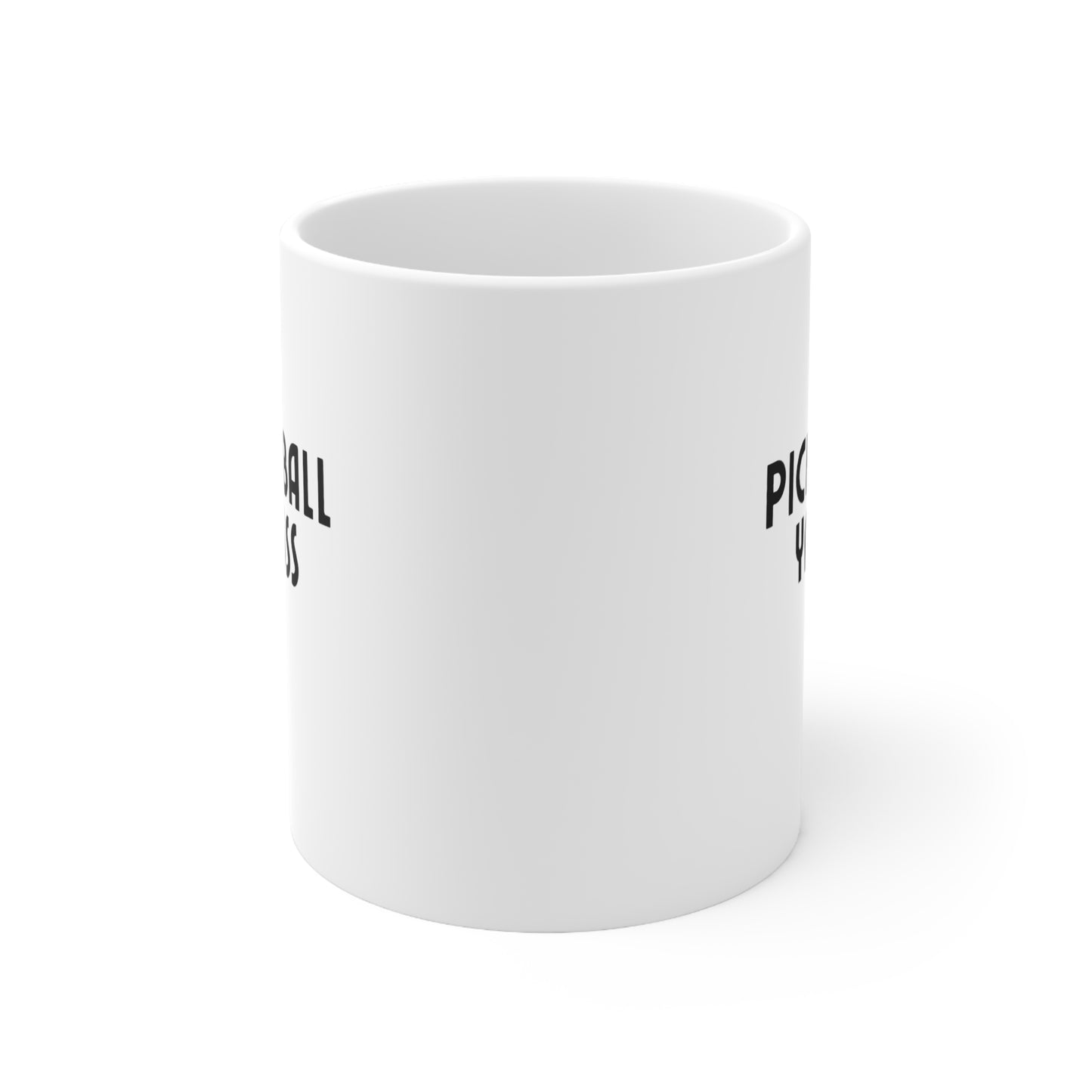 Pickleball YASSSSS 11 Oz White Coffee Mug