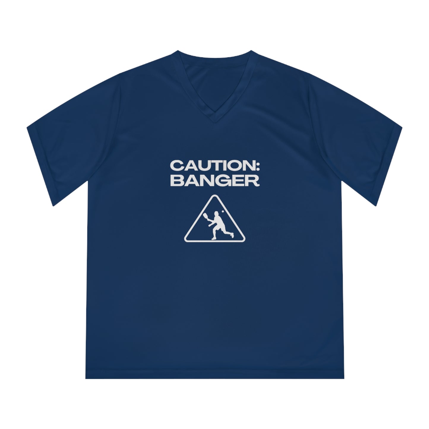Caution: Banger Women's Performance V-Neck