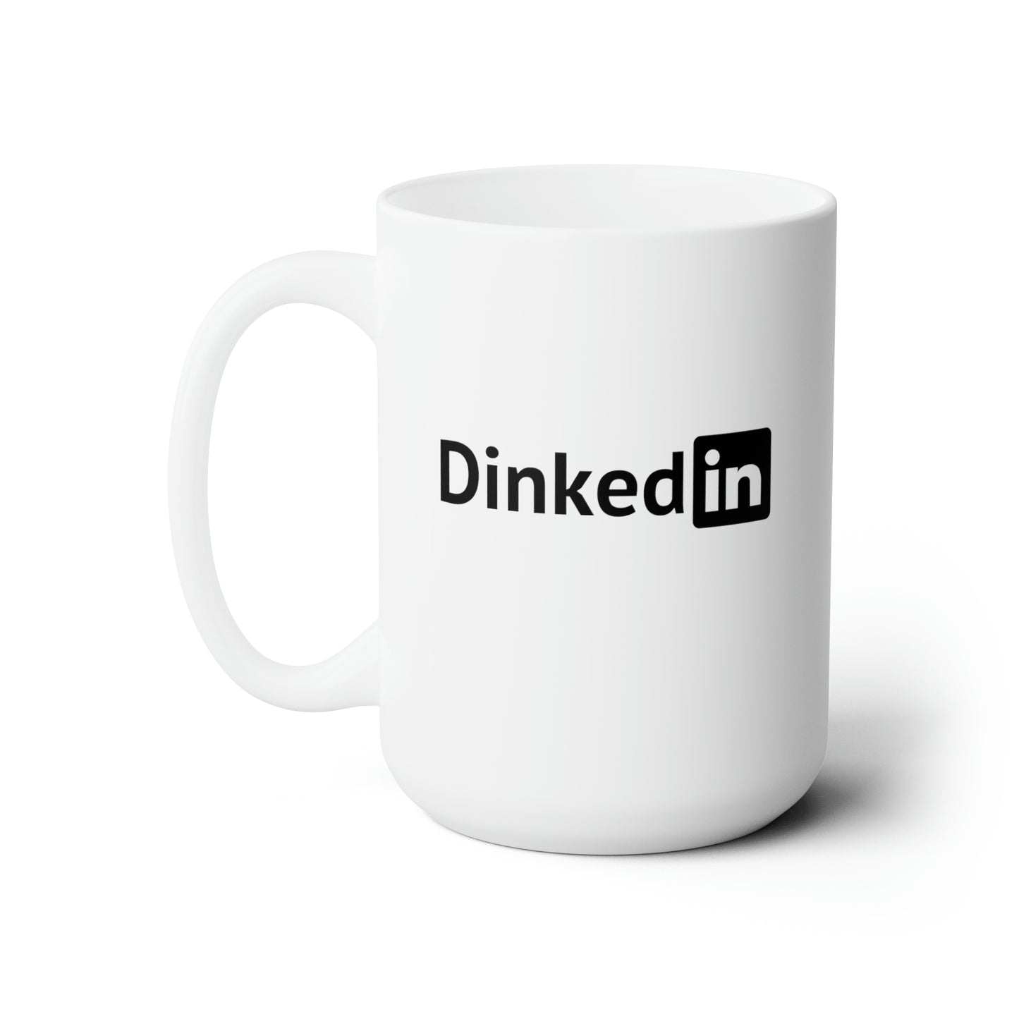 Dinkedin 15 Oz White Coffee Mug