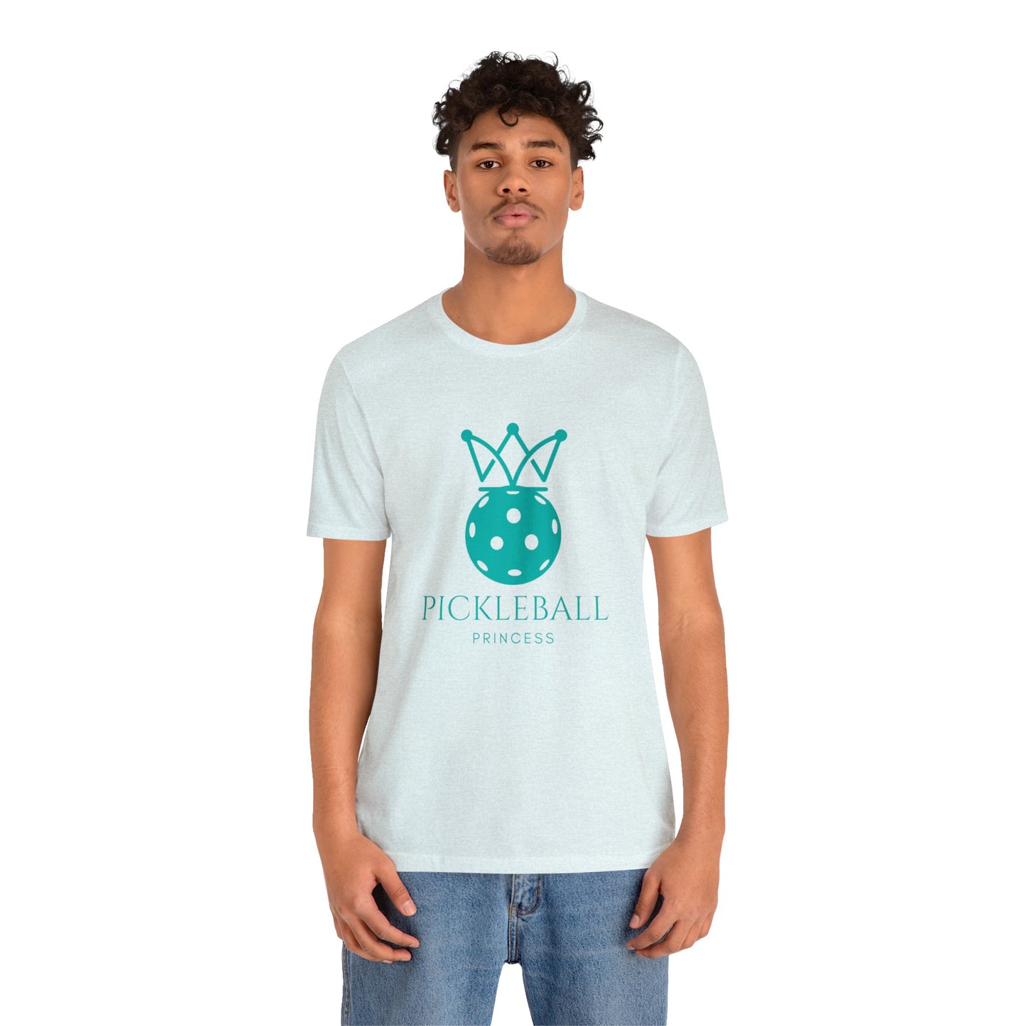 Pickleball Princess Tiffany Blue Imprint. Bella+Canvas