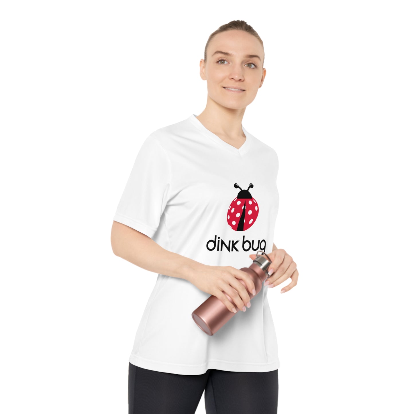 dink bug. Color Imprint. Women's Performance V-Neck