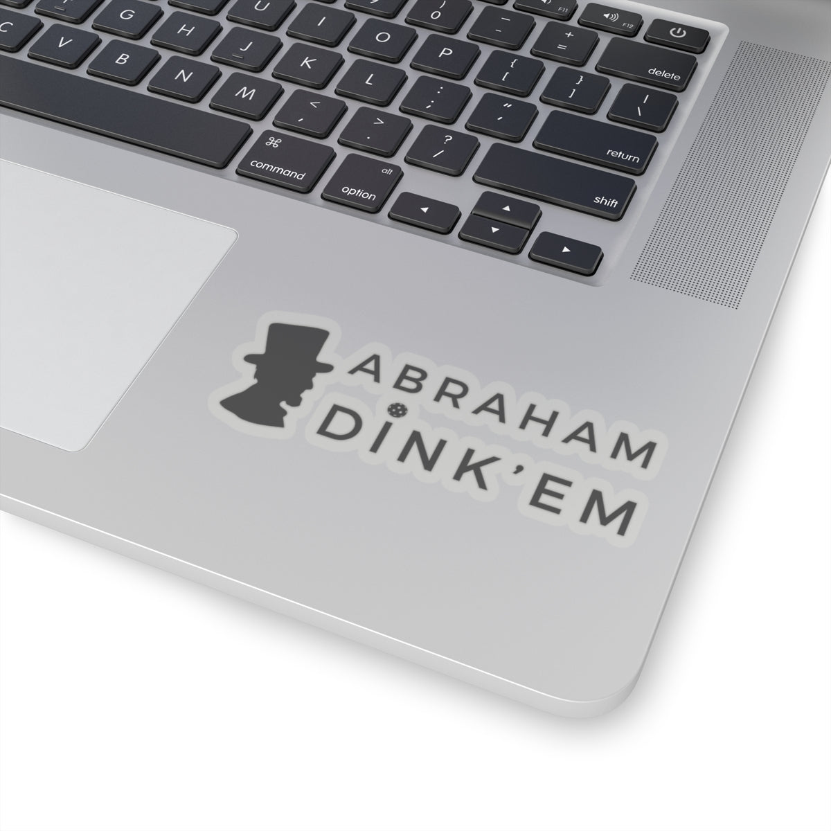 Abraham Dink'em Kiss Cut Sticker
