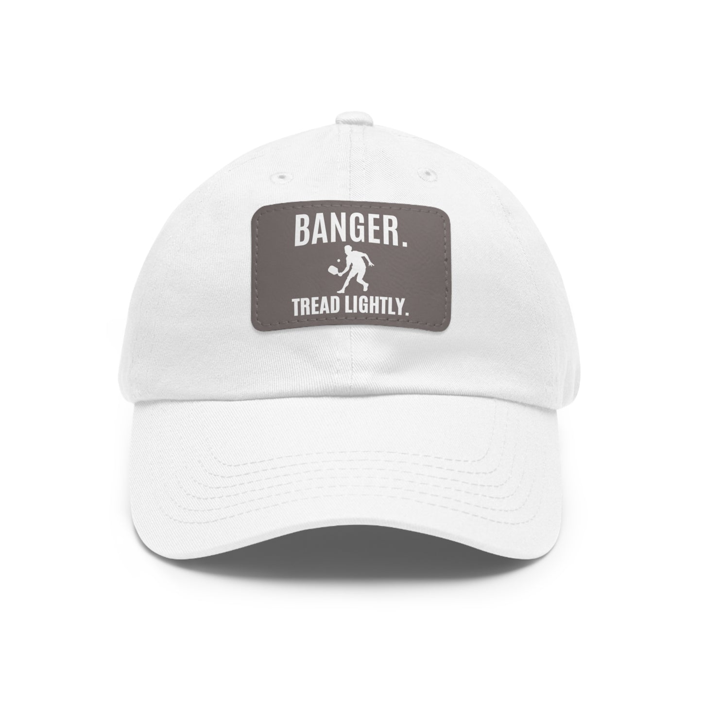 Banger.  Tread Lightly. Baseball Cap with Leather Patch
