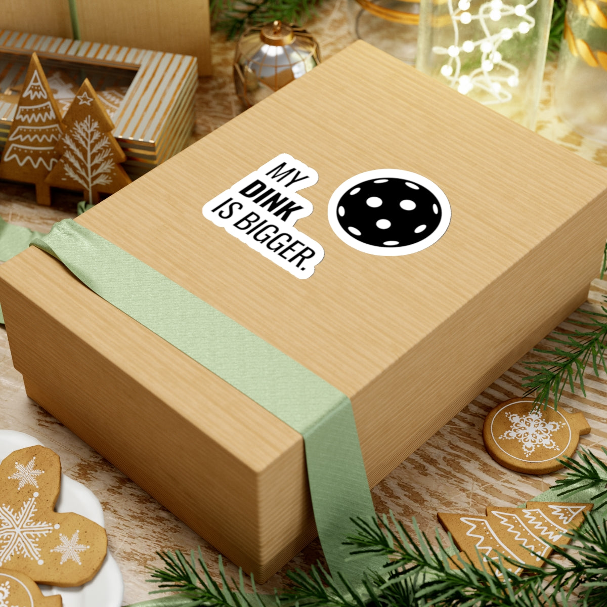 My Dink Is Bigger. Kiss Cut Sticker