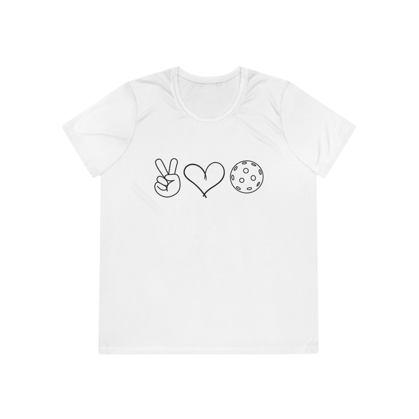 Peace, Love, Pickleball Women's Moisture Wicking