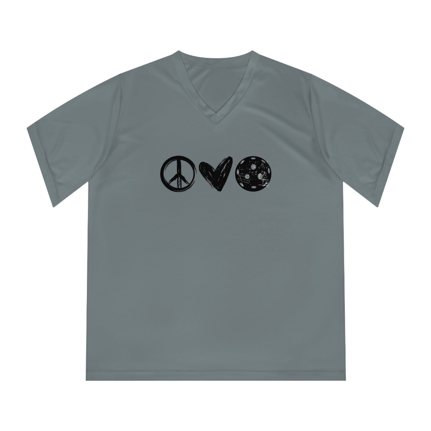 Peace, Love, Pickleball Women's Performance V-Neck