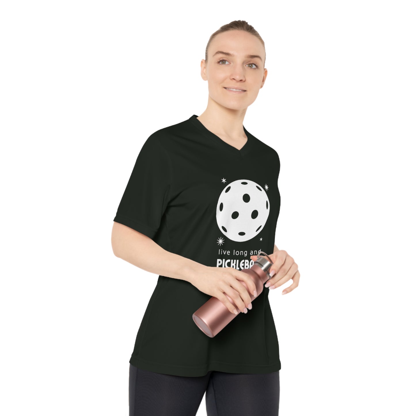 Live Long And Pickleball Women's Performance V-Neck