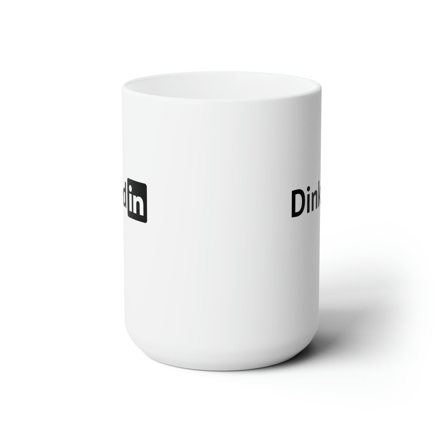 Dinkedin 15 Oz White Coffee Mug