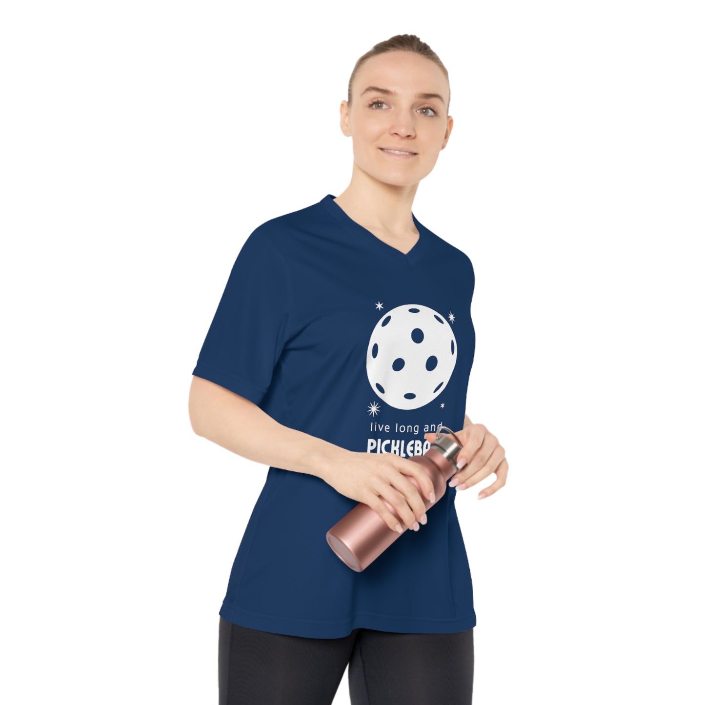 Live Long And Pickleball Women's Performance V-Neck