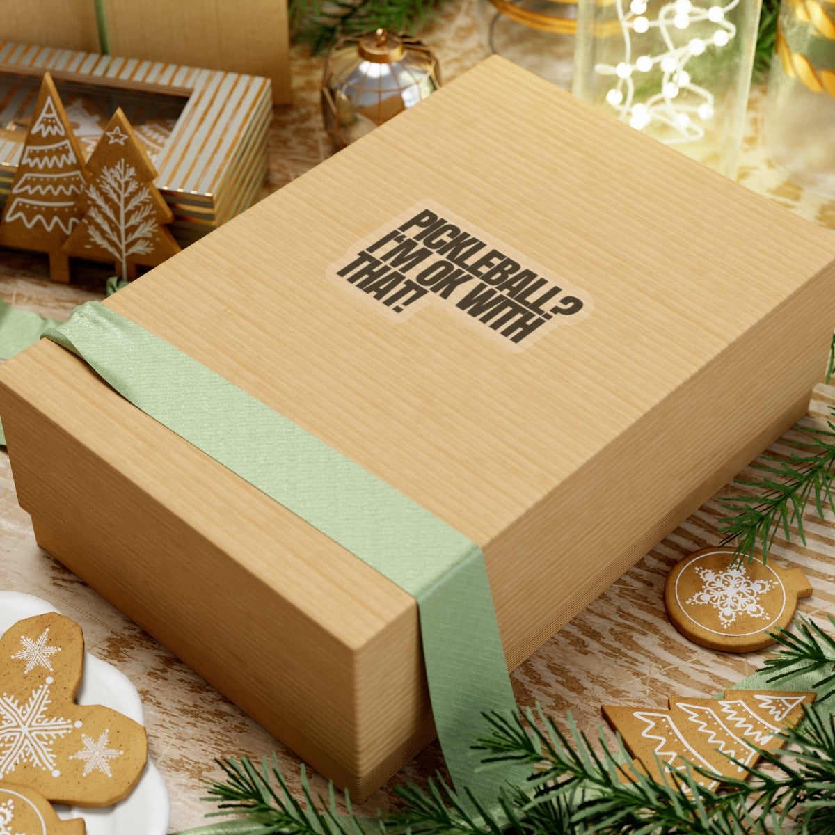 Pickleball? I'm OK With That! Kiss Cut Sticker