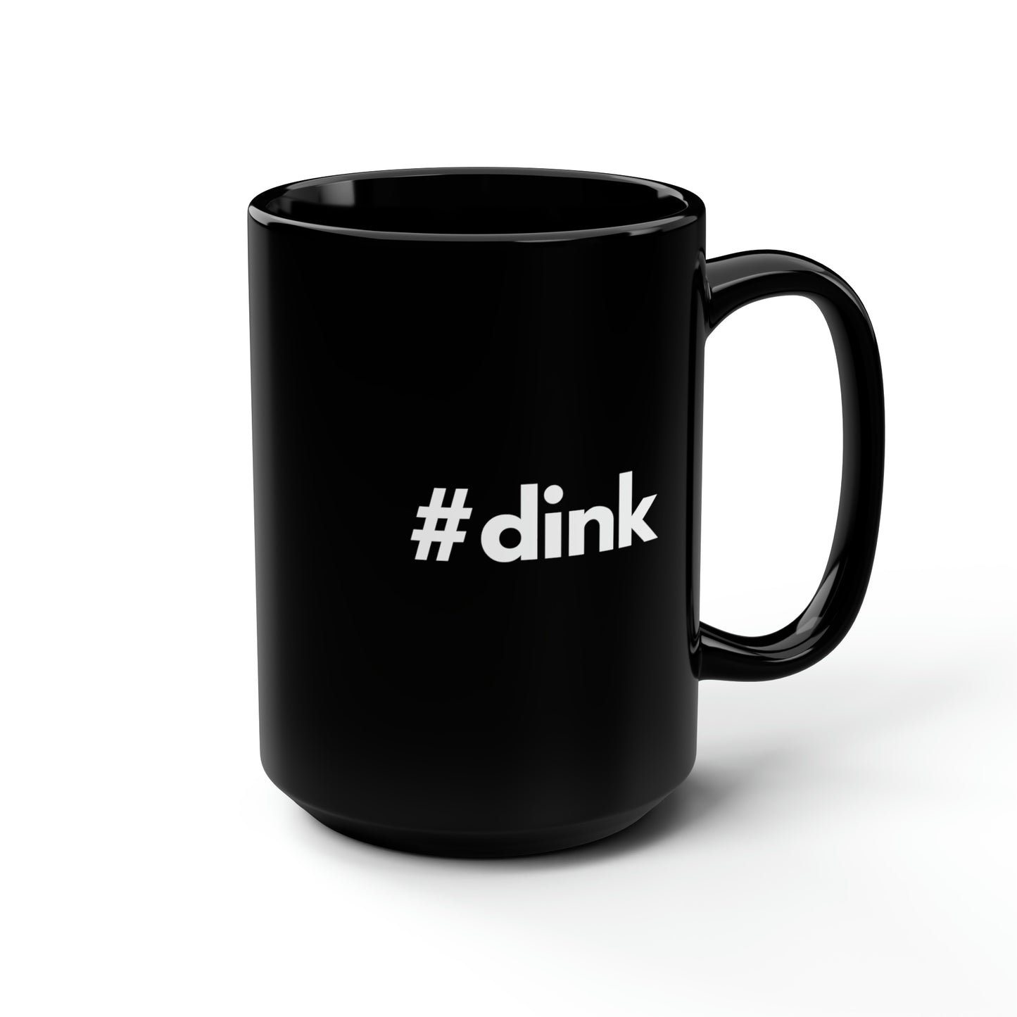 #dink 15 Oz Black Coffee Mug