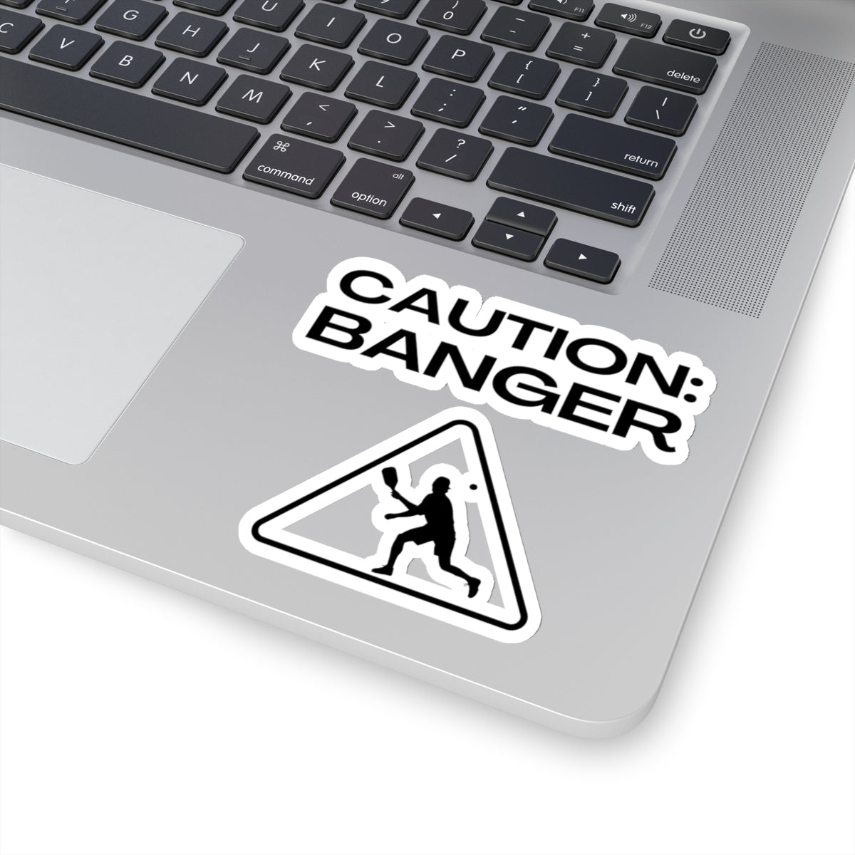 Caution: Banger Kiss Cut Sticker