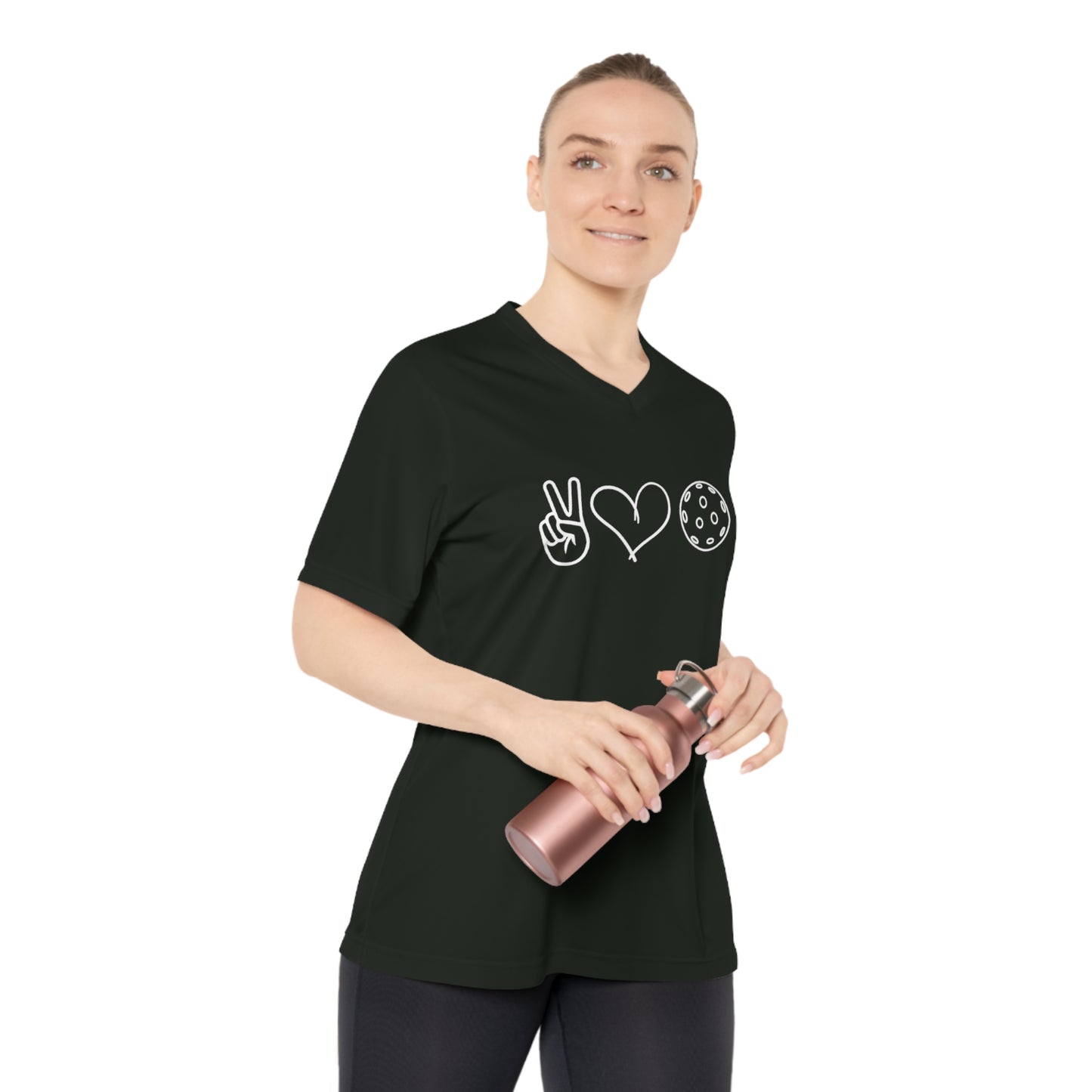 Peace, Love, Pickleball Women's Performance V-Neck