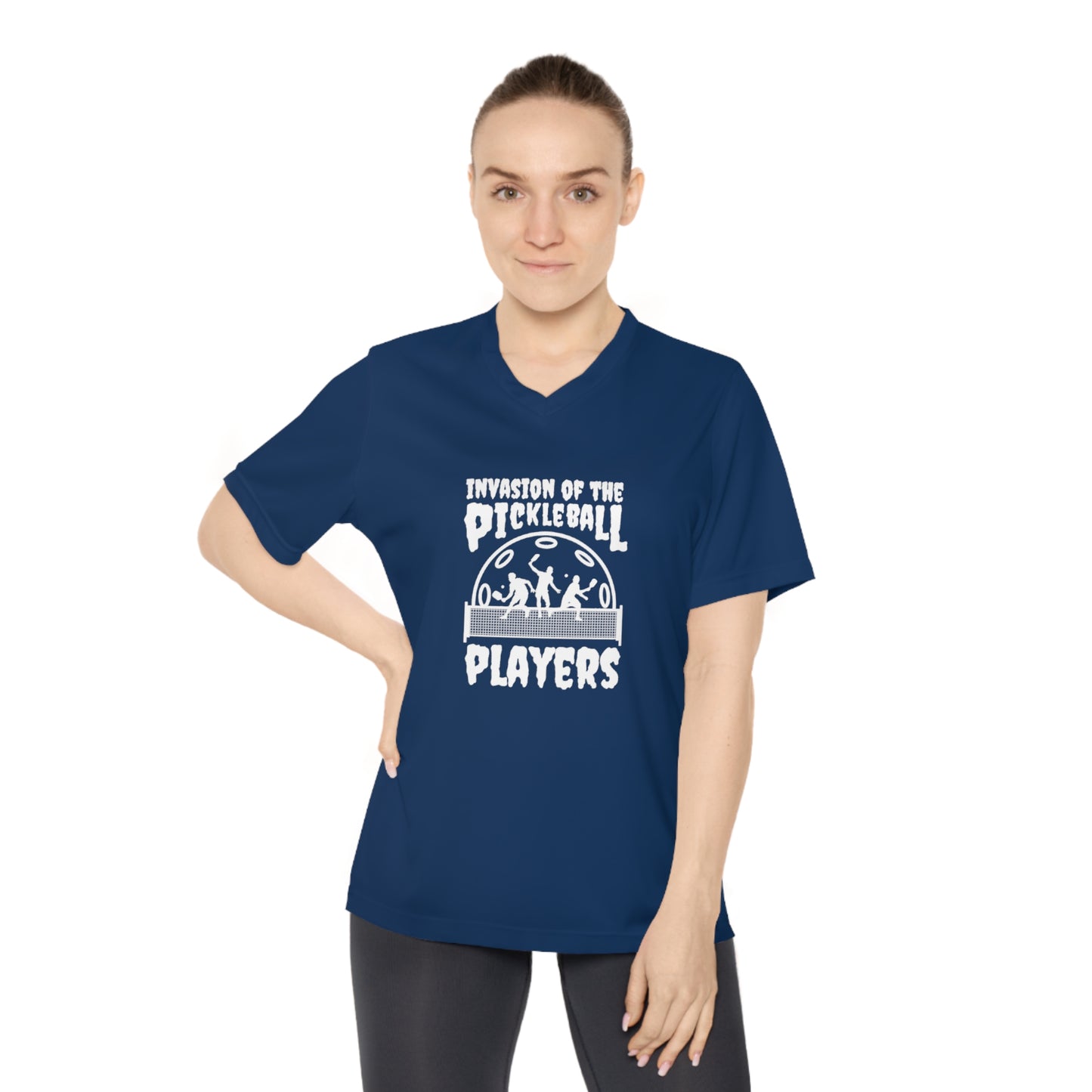 Invasion of the Pickleball Players Women's Performance V-Neck