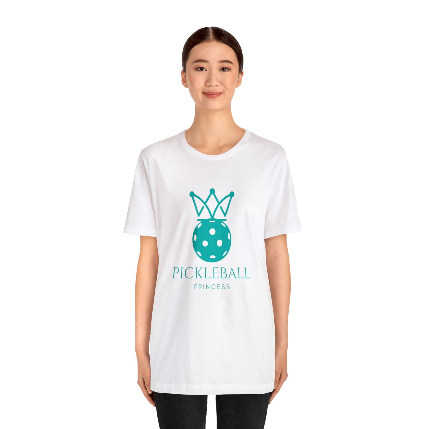 Pickleball Princess Tiffany Blue Imprint. Bella+Canvas