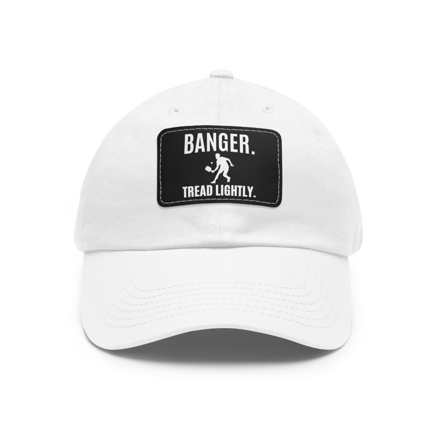 Banger.  Tread Lightly. Baseball Cap with Leather Patch