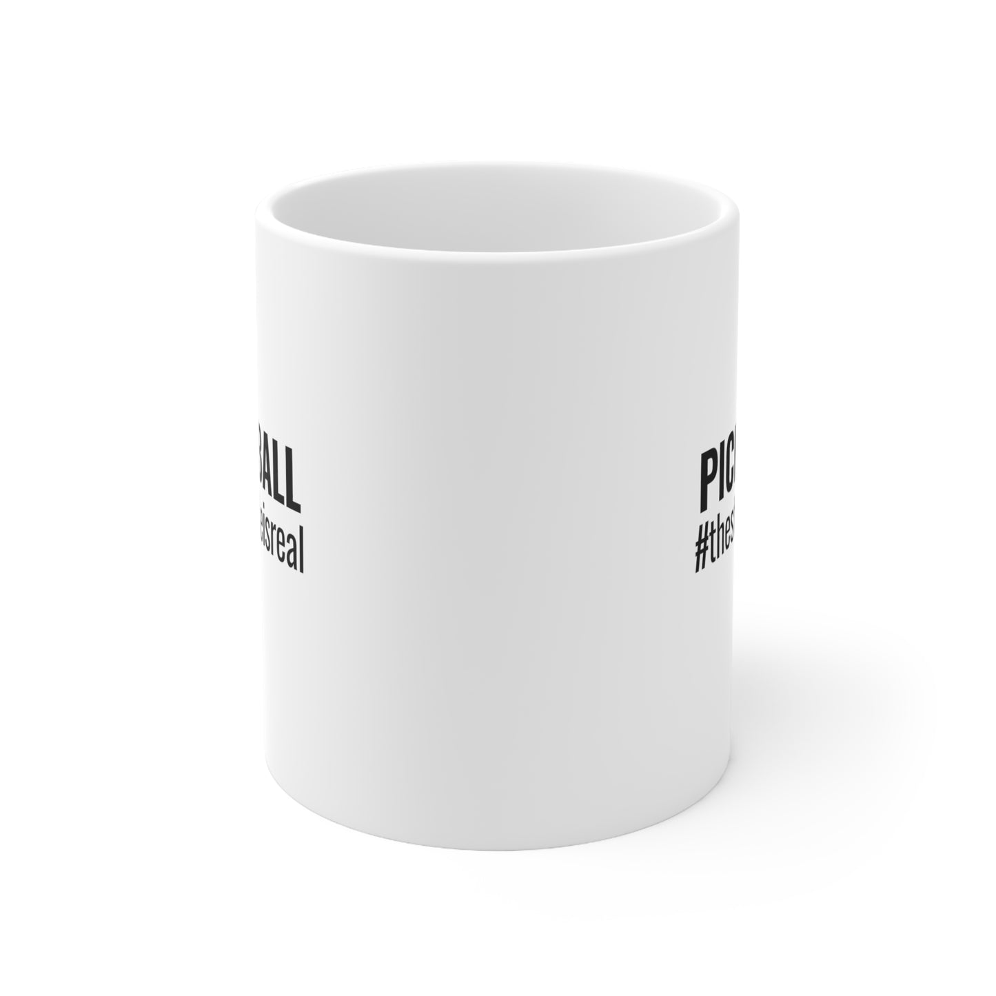 Pickleball #thestruggleisreal 11 Oz White Coffee Mug