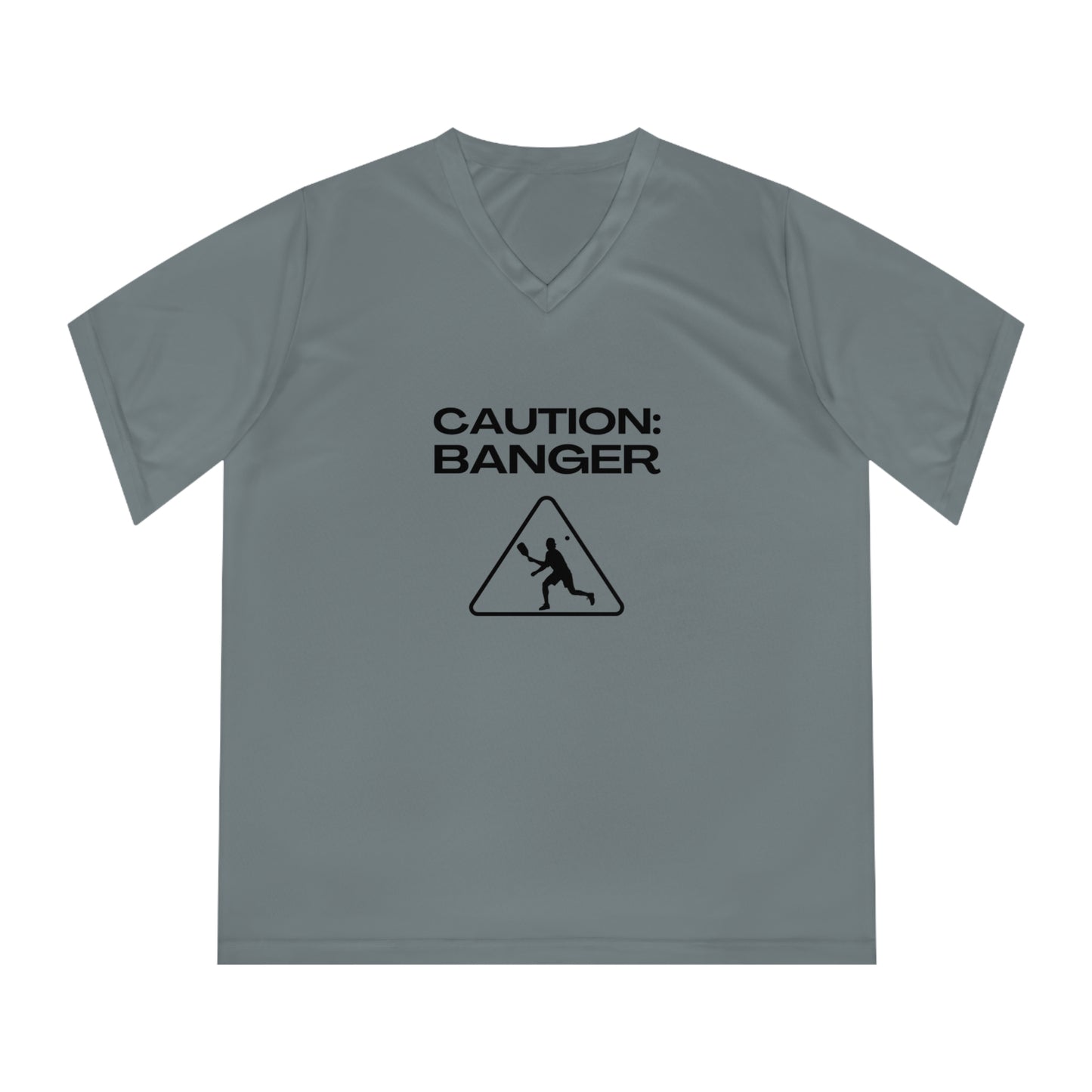 Caution: Banger Women's Performance V-Neck