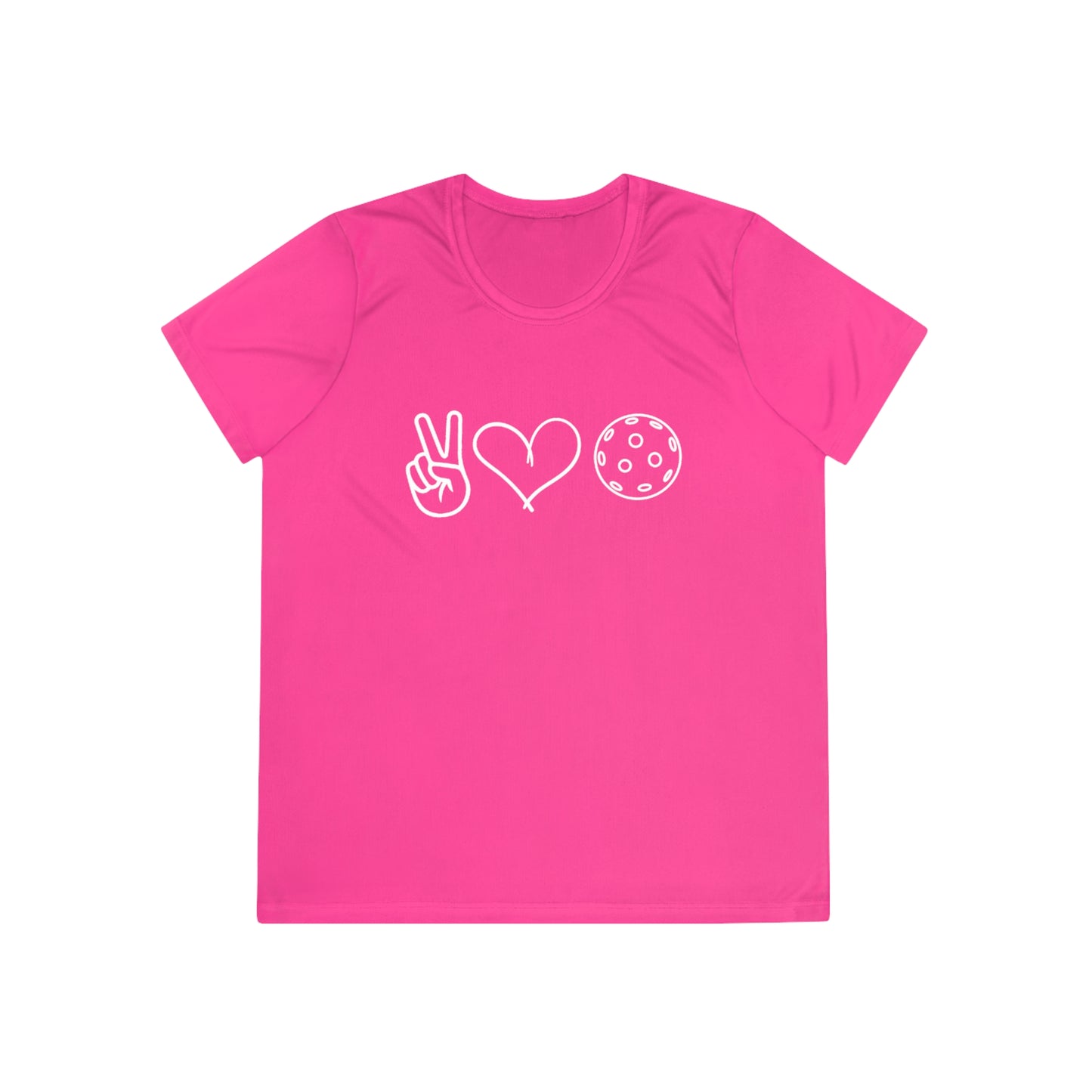 Peace, Love, Pickleball Women's Moisture Wicking