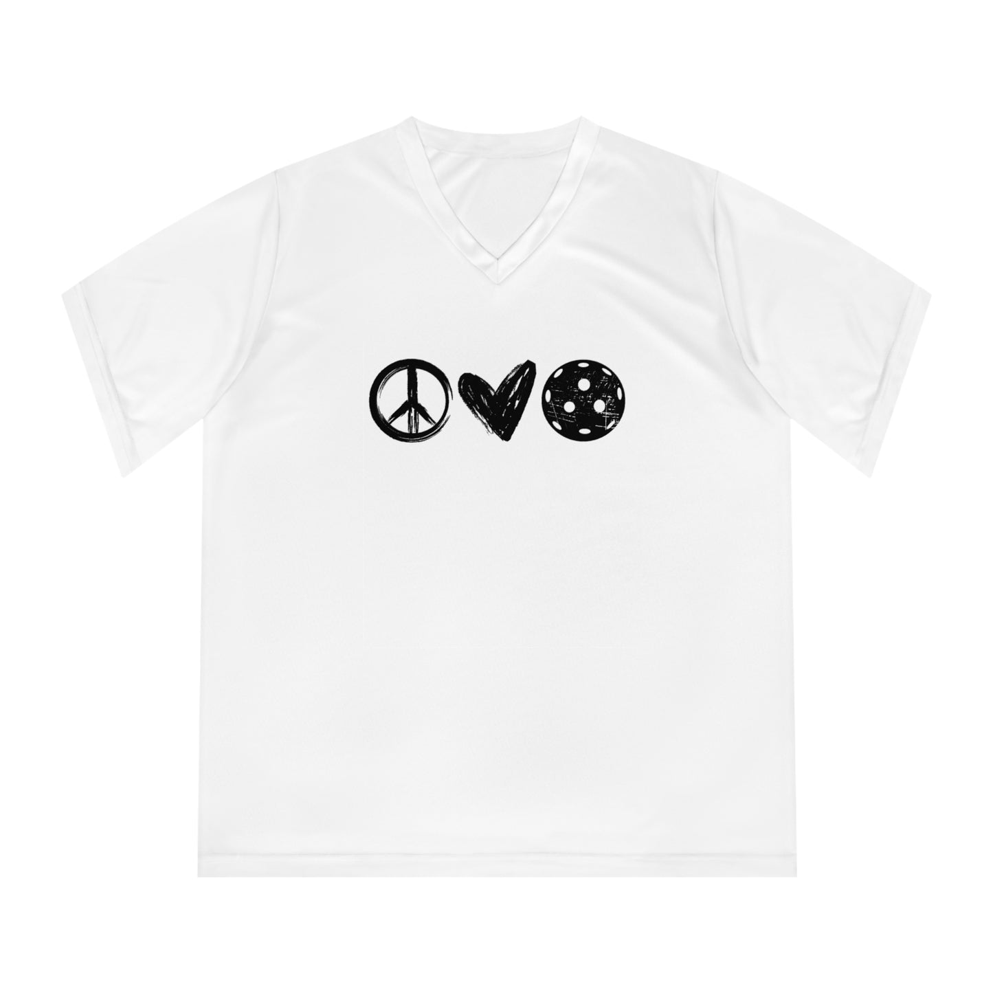 Peace, Love, Pickleball Women's Performance V-Neck