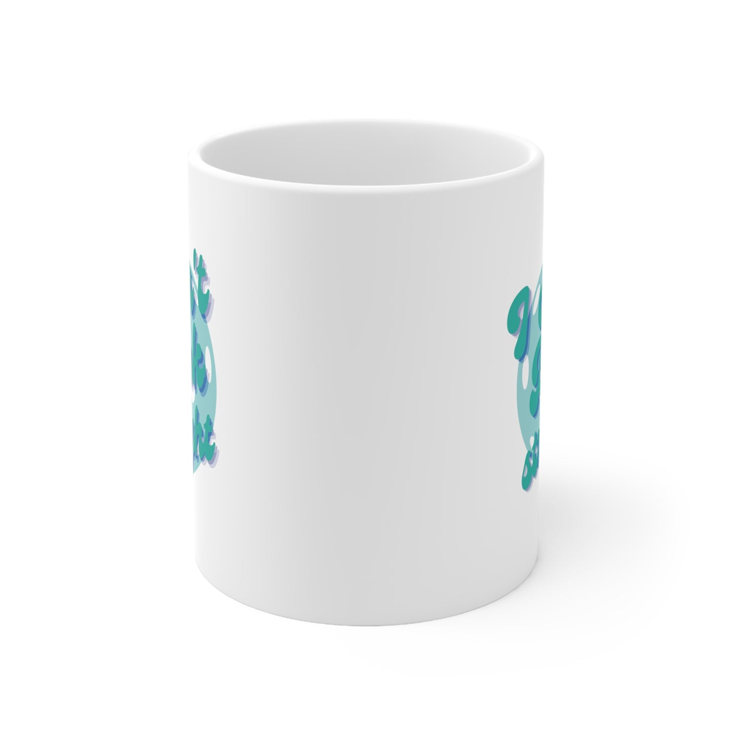 I Can't Dink Straight. Color Imprint. 11 Oz White Coffee Mug