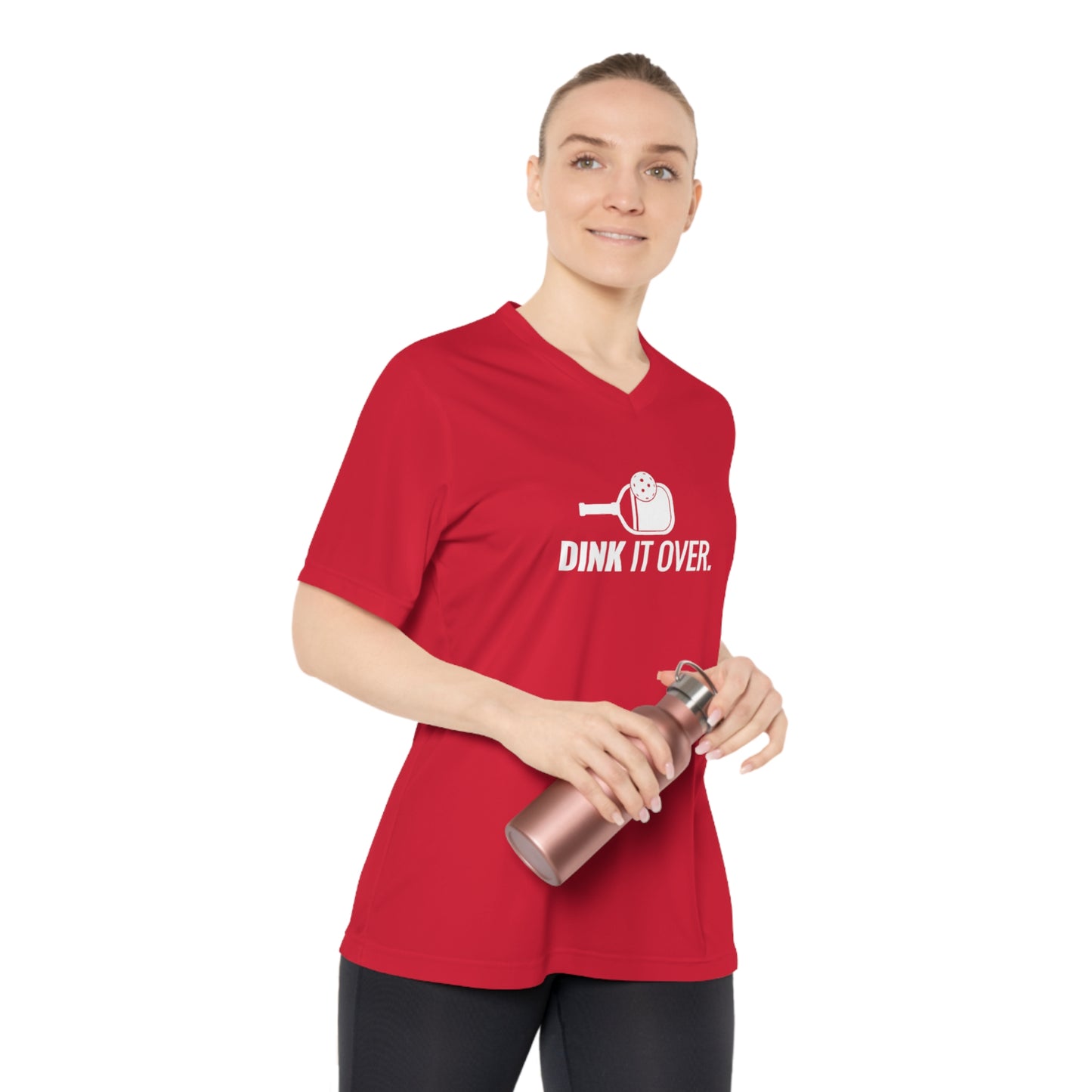 Dink It Over. Women's Performance V-Neck