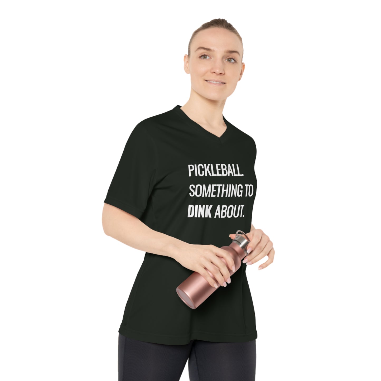 Pickleball.  Something To Dink About. Women's Performance V-Neck