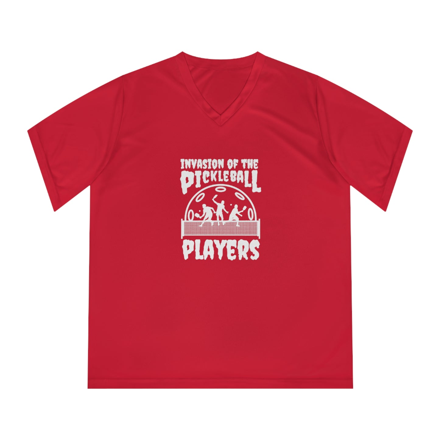 Invasion of the Pickleball Players Women's Performance V-Neck