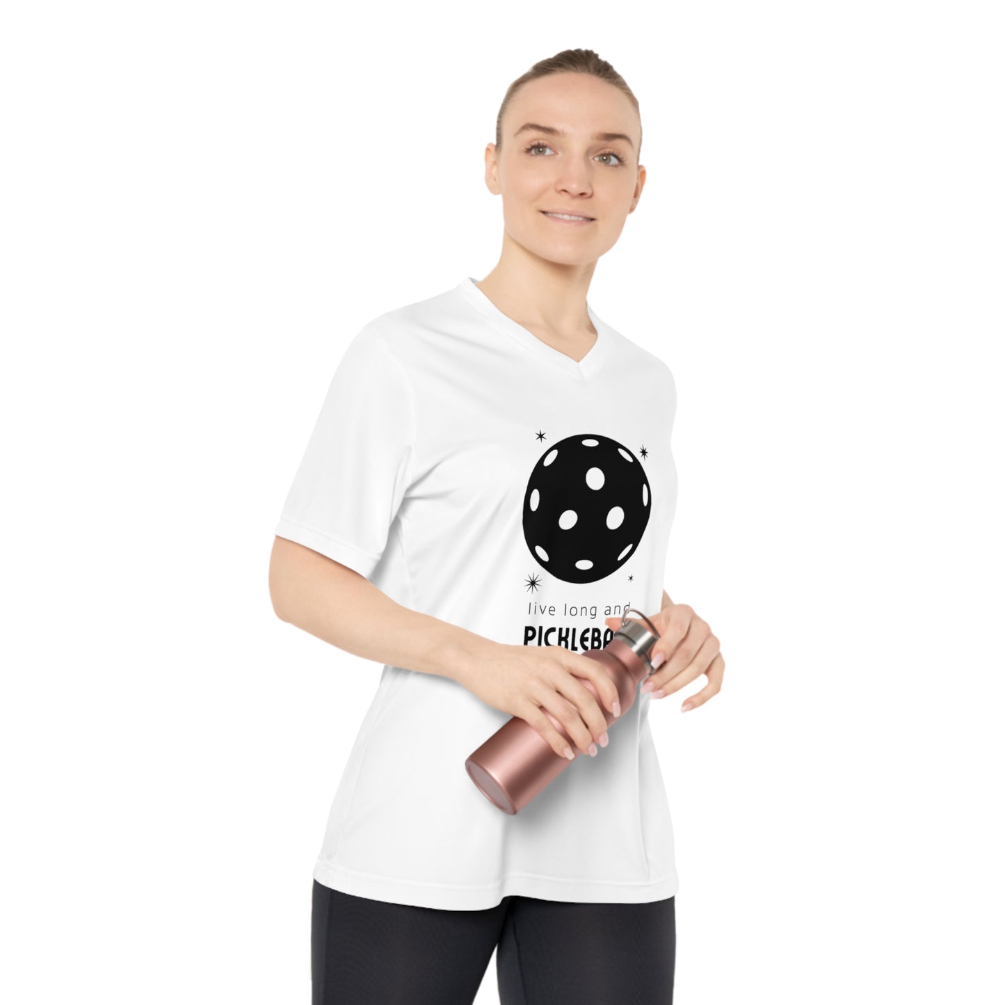 Live Long And Pickleball Women's Performance V-Neck