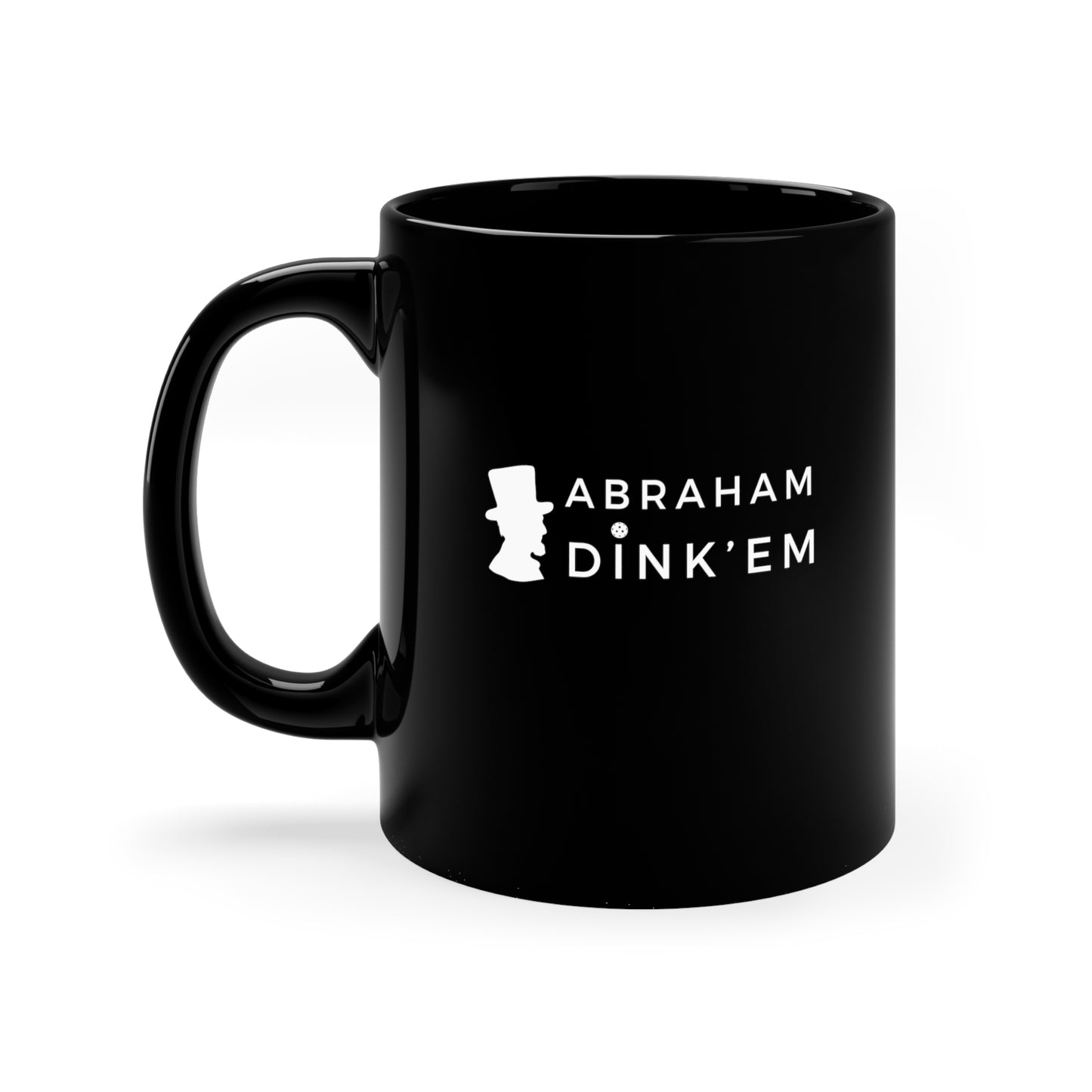 Abraham Dink'Em 11 Oz Black Coffee Mug