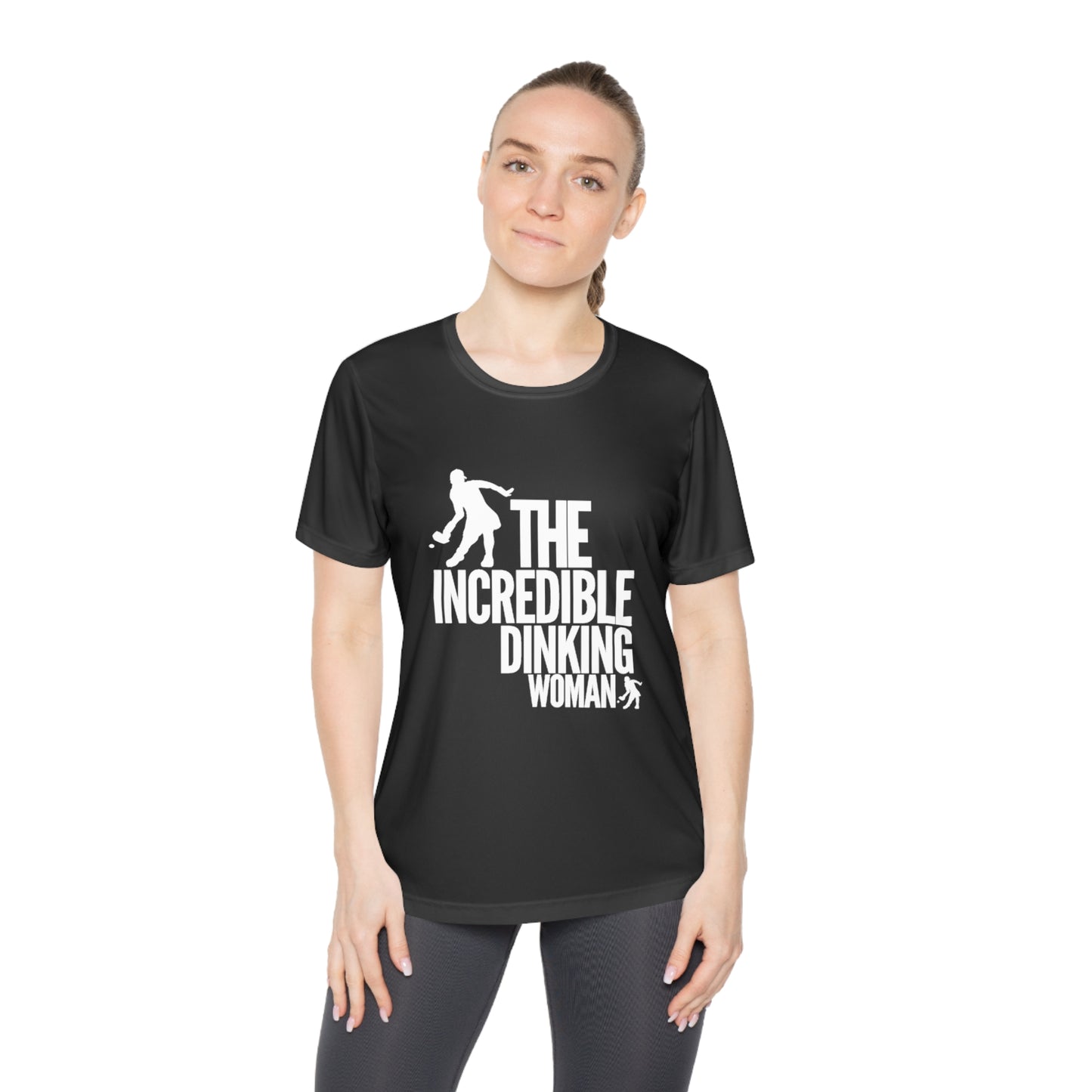 The Incredible Dinking Woman Women's Moisture Wicking