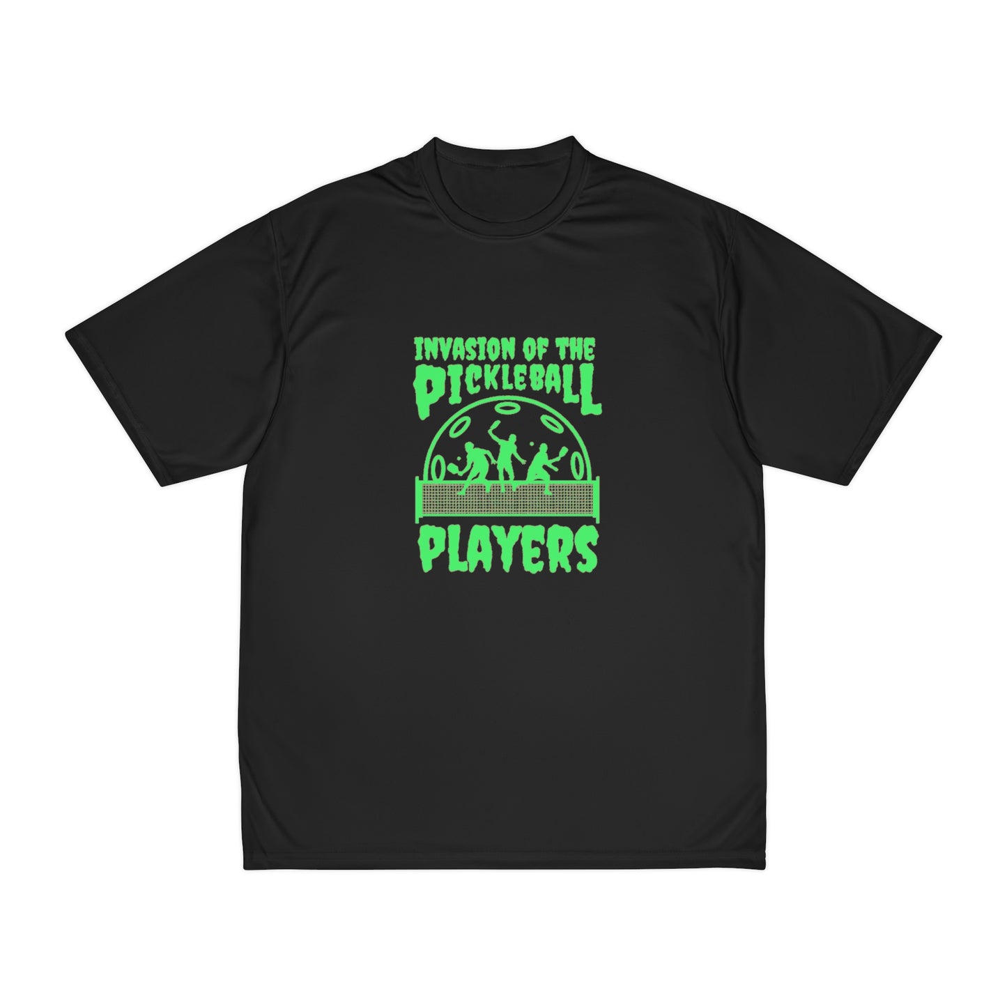 Invasion Of The Pickleball Players. Green Imprint. Performance