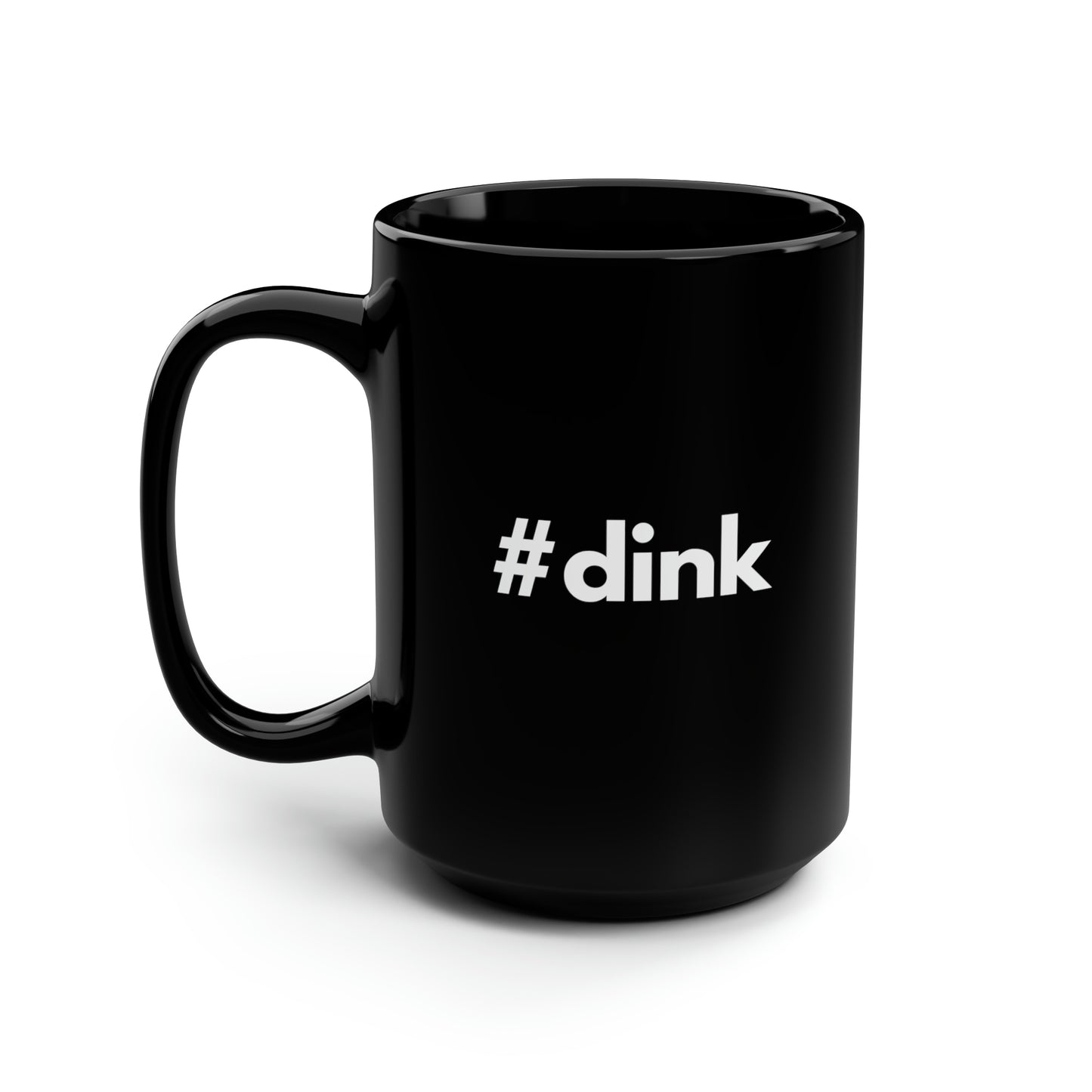 #dink 15 Oz Black Coffee Mug