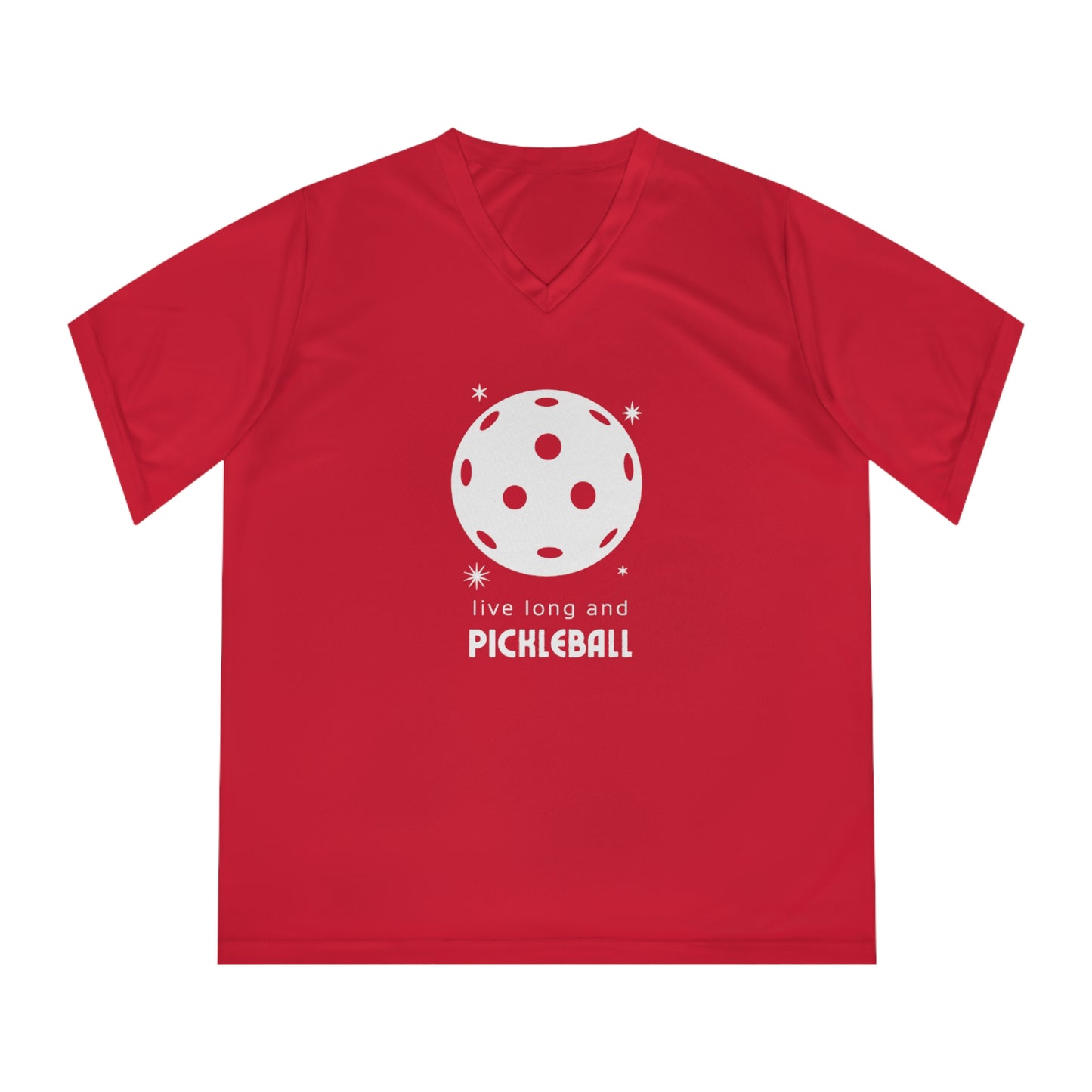 Live Long And Pickleball Women's Performance V-Neck