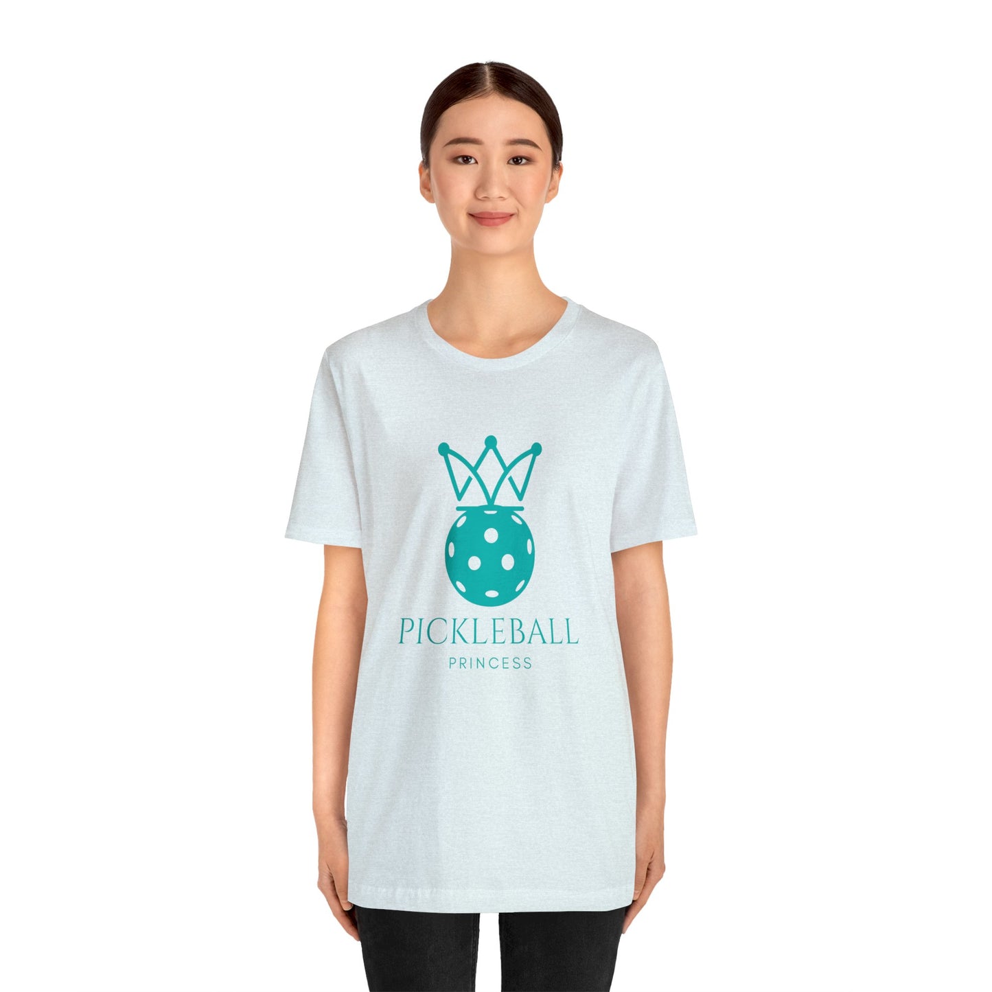 Pickleball Princess Tiffany Blue Imprint. Bella+Canvas