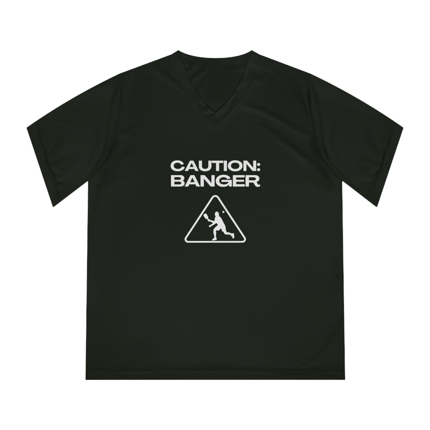 Caution: Banger Women's Performance V-Neck