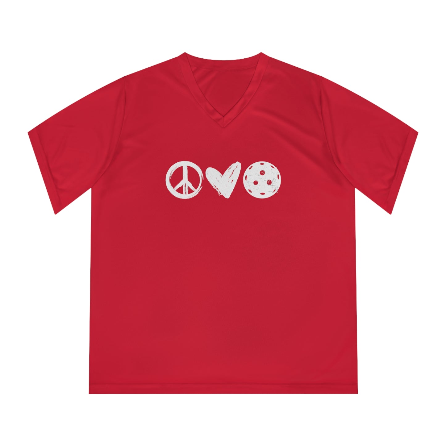 Peace, Love, Pickleball Women's Performance V-Neck