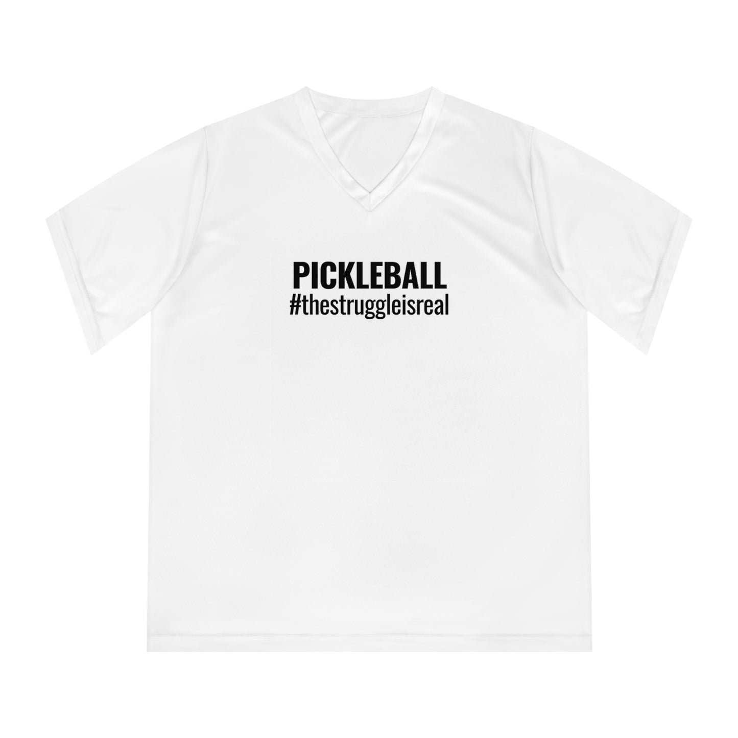 Pickleball #thestruggleisreal Women's Performance V-Neck