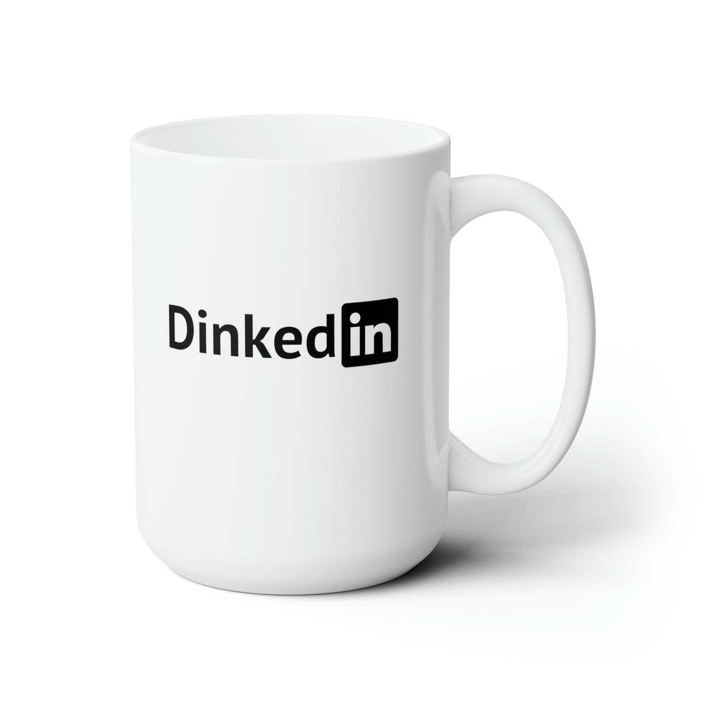 Dinkedin 15 Oz White Coffee Mug