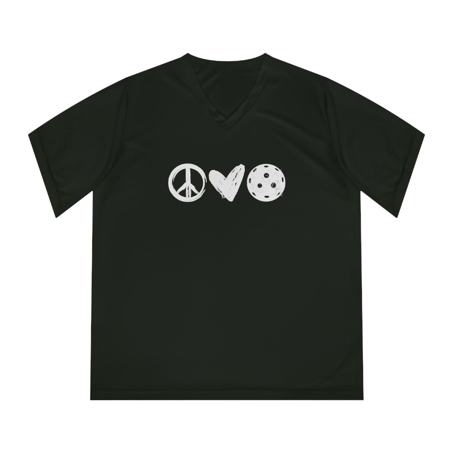 Peace, Love, Pickleball Women's Performance V-Neck