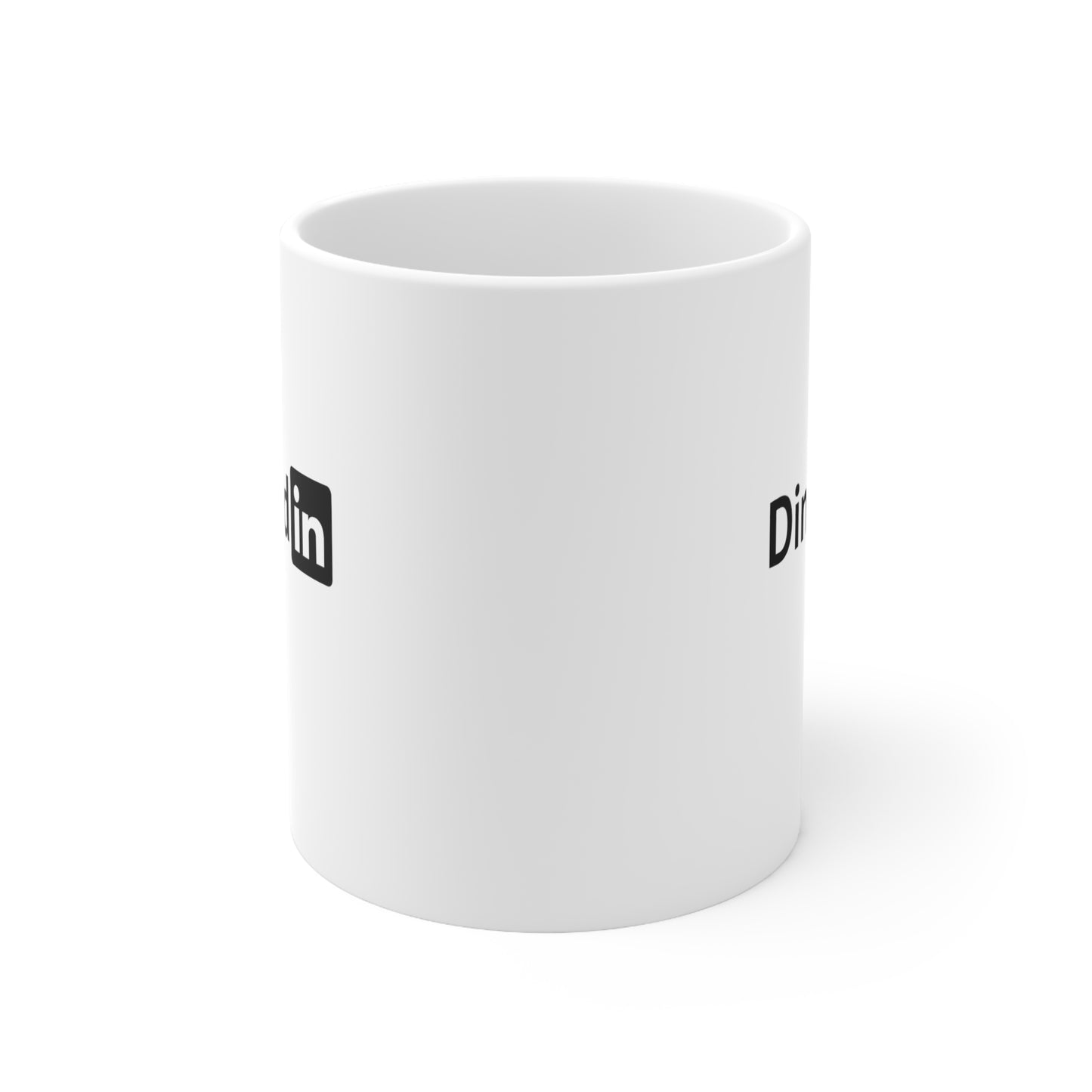 Dinkedin 11 Oz White Coffee Mug