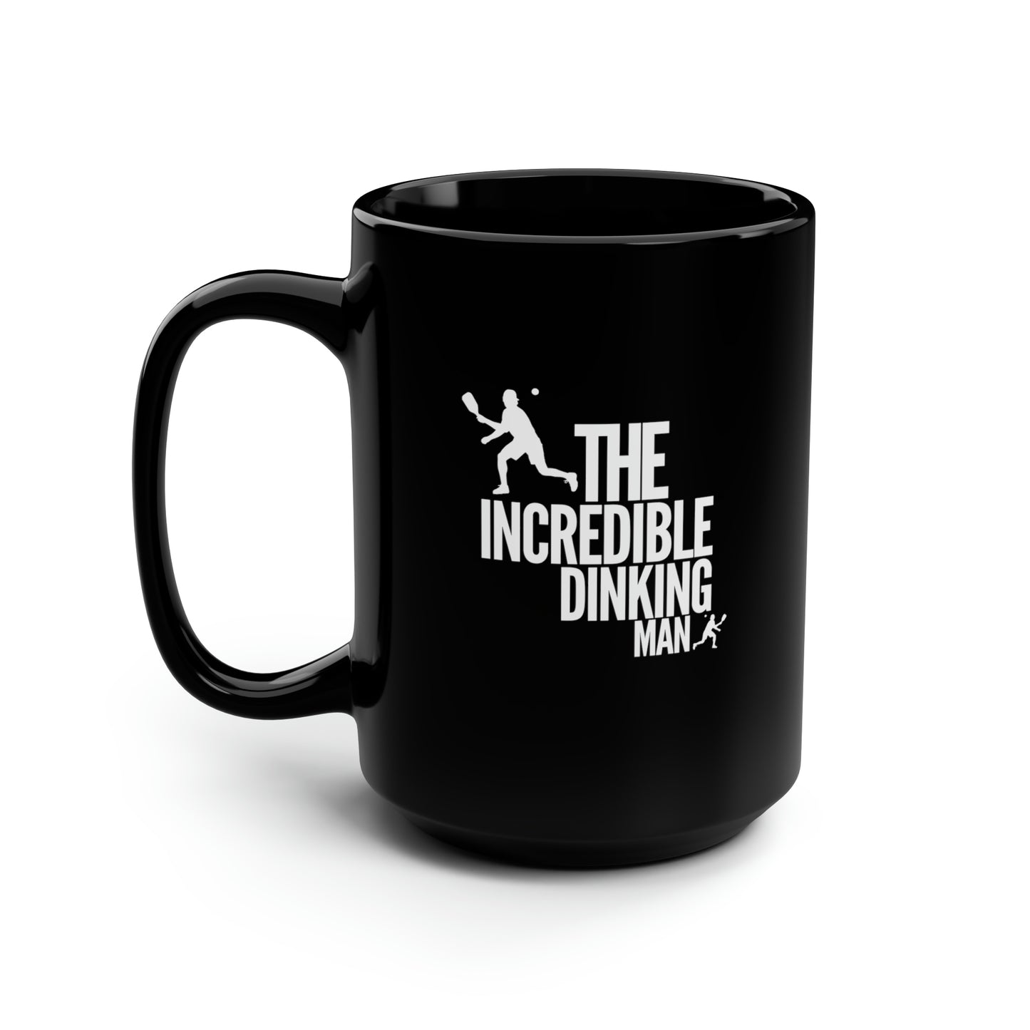 The Incredible Dinking Man 15 Oz Black Coffee Mug
