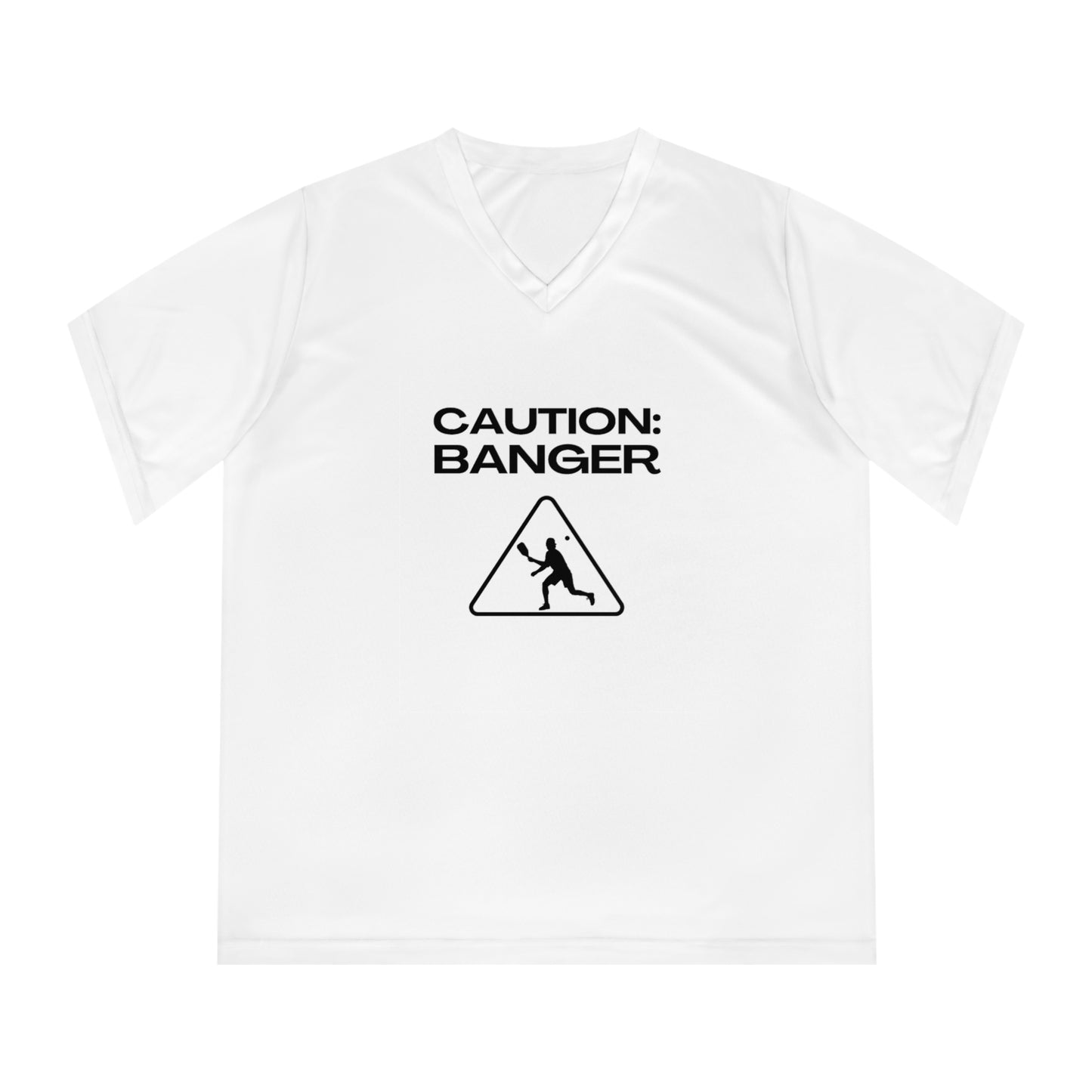 Caution: Banger Women's Performance V-Neck