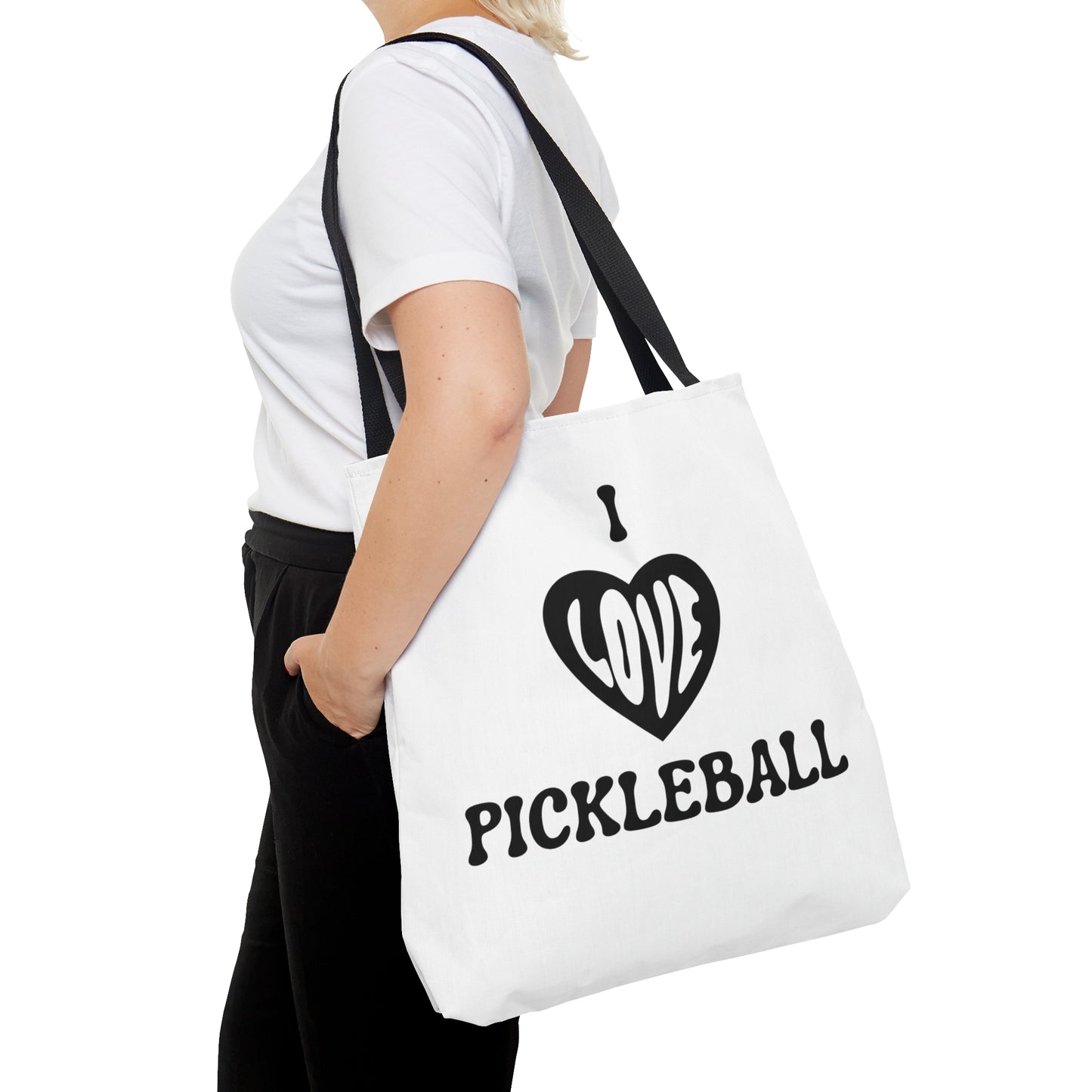 I Love Pickleball Tote Bag