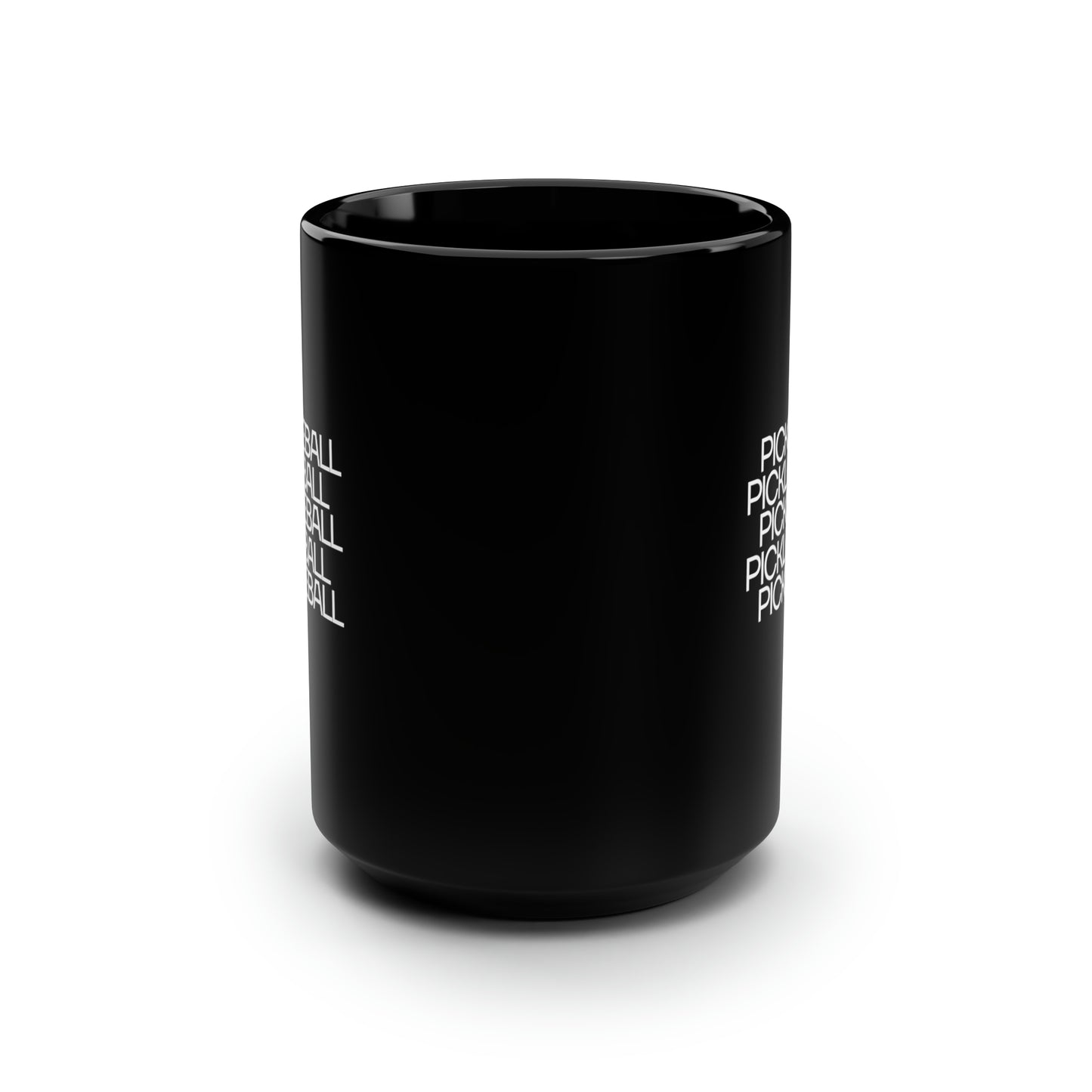 Pickleball Pickleball Pickleball 15 Oz Black Coffee Mug