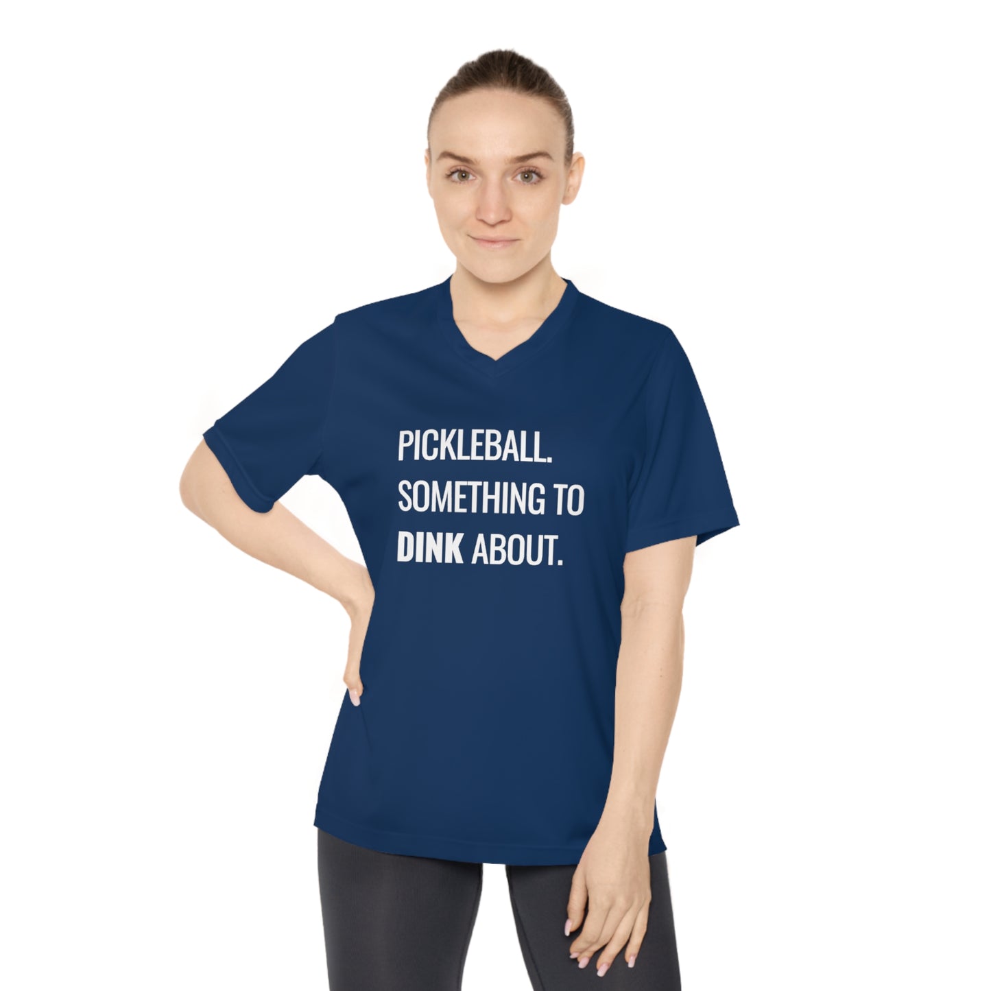 Pickleball.  Something To Dink About. Women's Performance V-Neck
