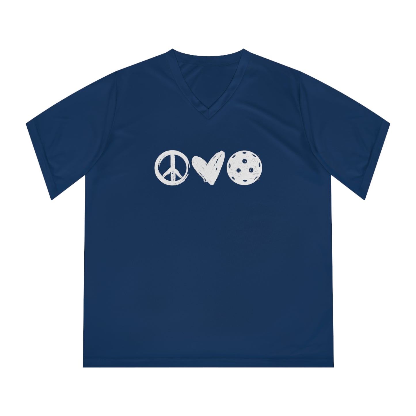 Peace, Love, Pickleball Women's Performance V-Neck