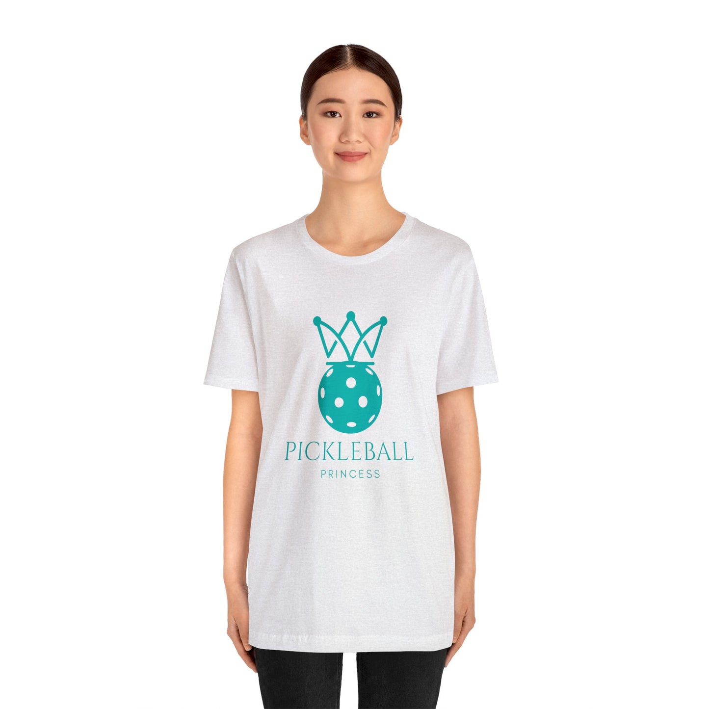 Pickleball Princess Tiffany Blue Imprint. Bella+Canvas