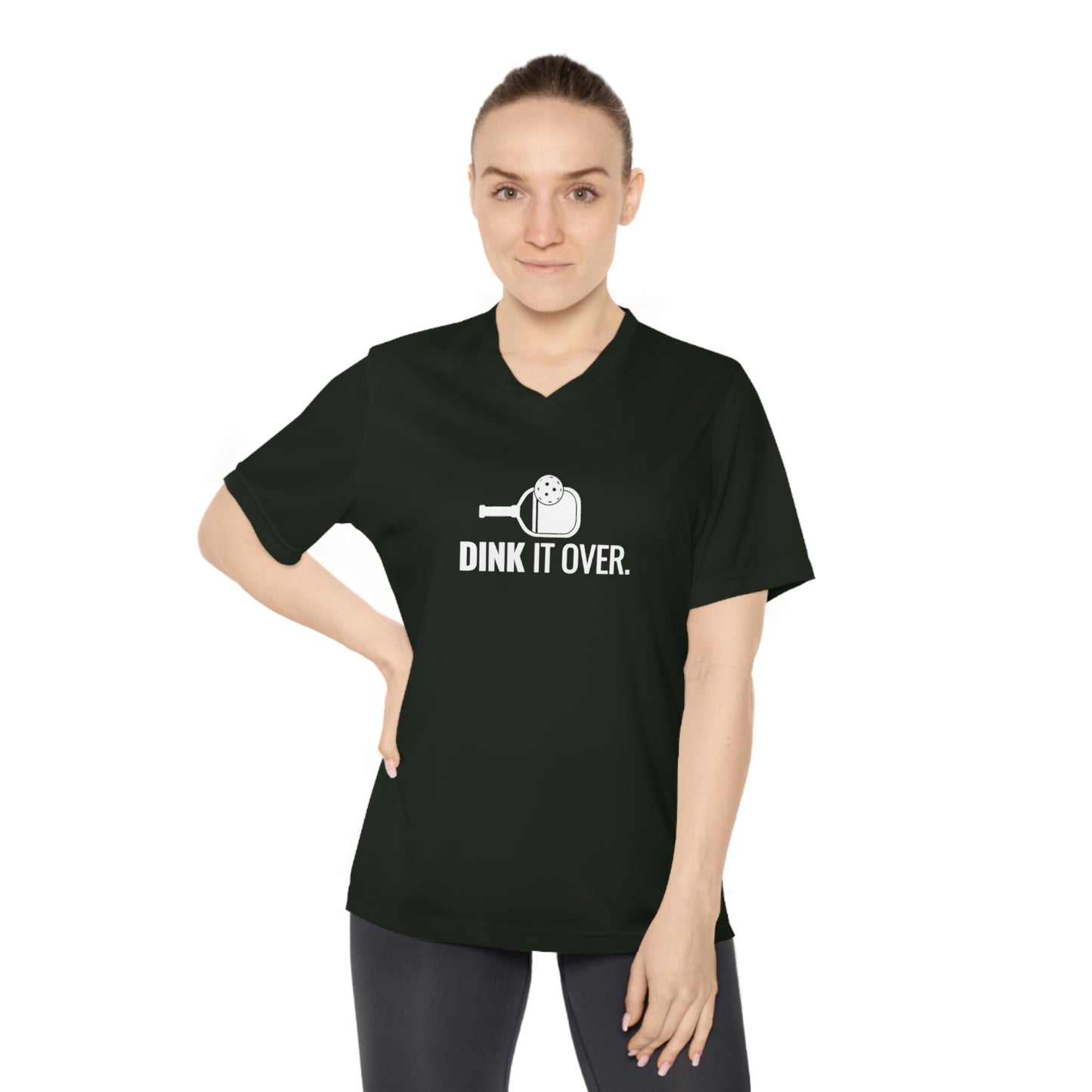 Dink It Over. Women's Performance V-Neck