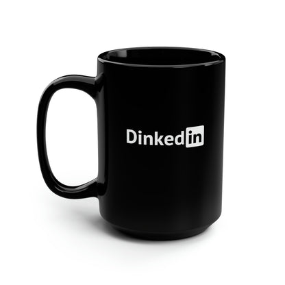 Dinkedin 15 Oz Black Coffee Mug